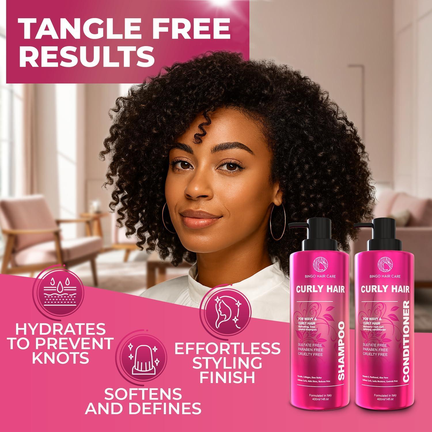 Curly Shampoo and Conditioner Set Sulfate Free 14 Fl Oz Set of 2 Moisturizing Formula Deep Treatment for Curly and Permed Hair Women and Men Curly Shampoo and Conditioner Set Sulfate Free 14 Fl Oz Set of 2 Moisturizing Formula Deep Treatment for Curly and Permed Hair Women and Men
