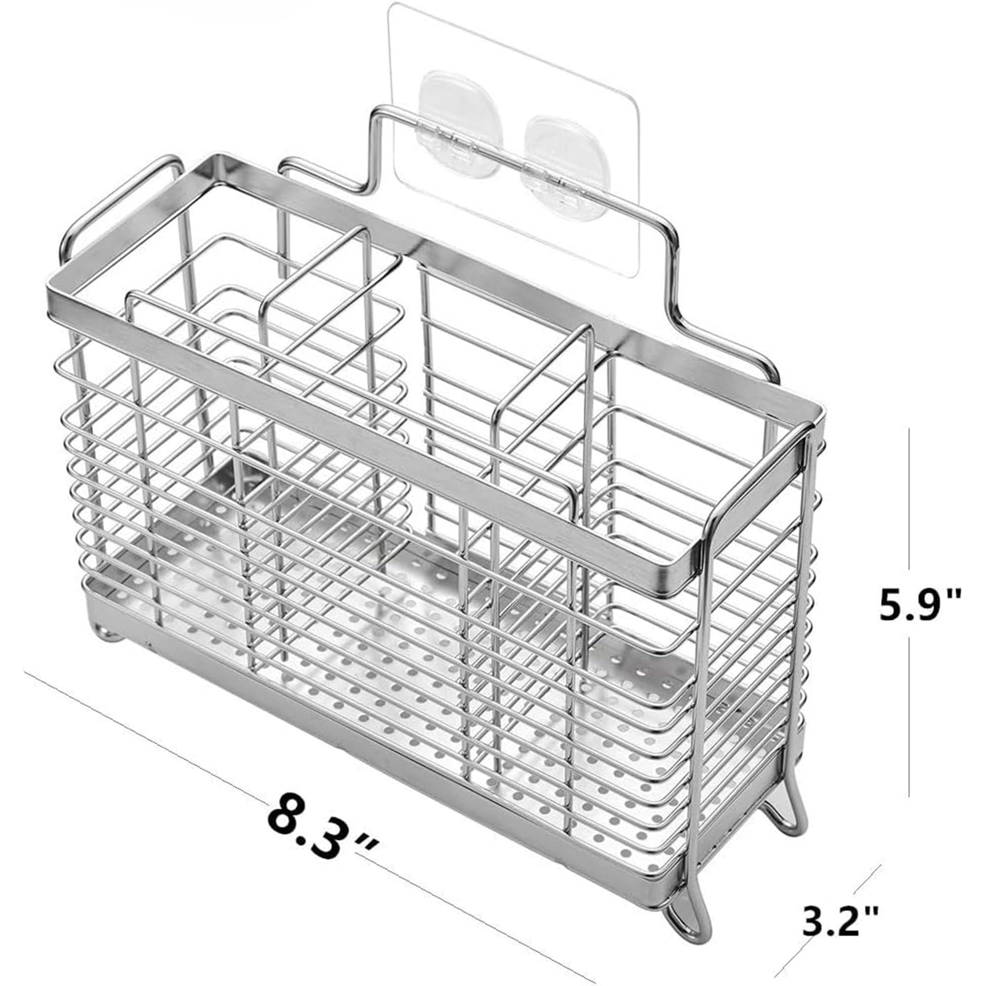 Utensil Holder Utensil Drying Rack Basket Holder with 3 Divided Compartments Rust resistant Utensil Holder Utensil Drying Rack Basket Holder with 3 Divided Compartments Rust resistant