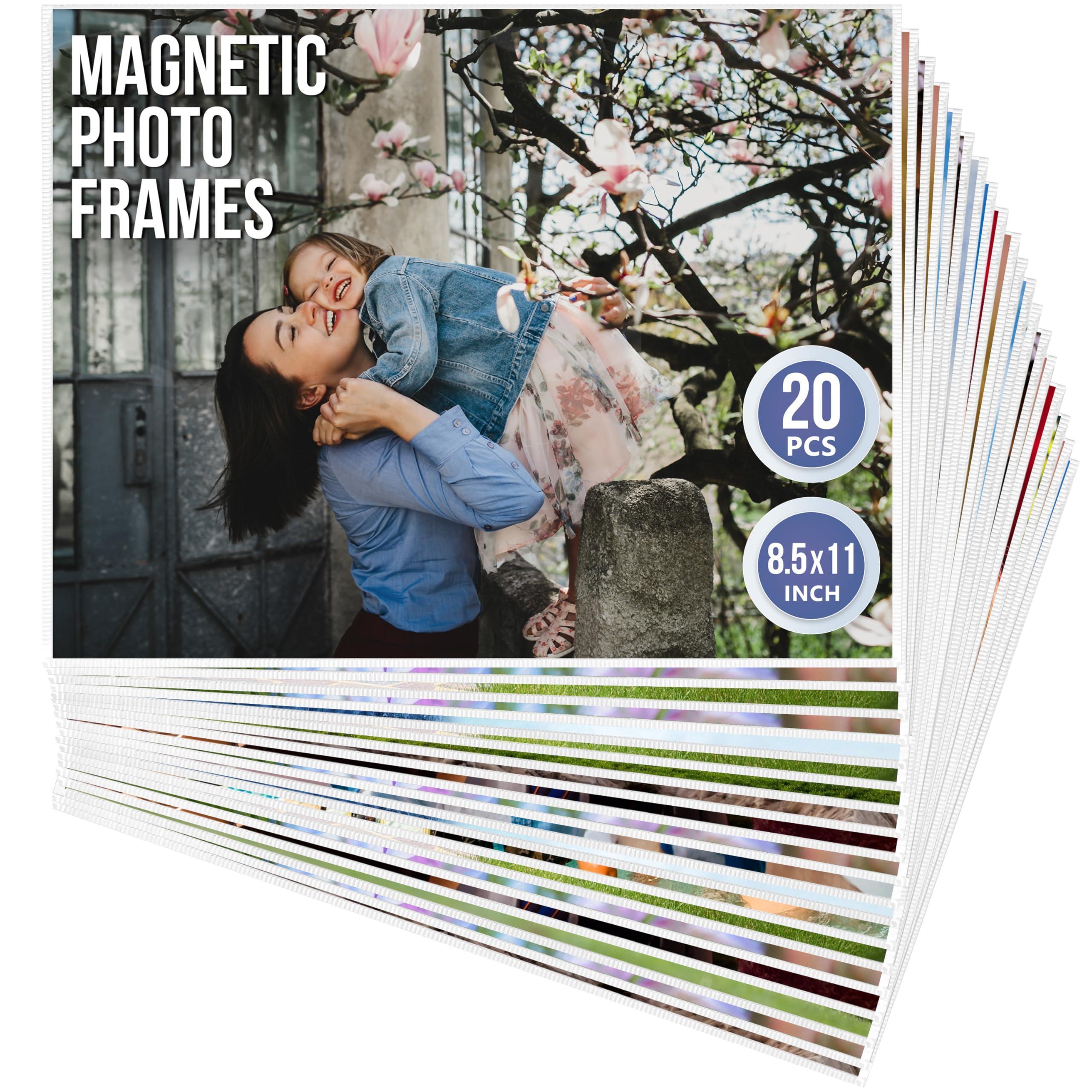 20 Pack Magnetic Picture Frames for Refrigerator 8.5 x 11 in White Magnet Picture Frames for Fridge Magnetic Photo Sleeves Locker Magnet Frame 8.5x11 Magnetic Photo Frames Magnetic Picture Holder 20 Pack Magnetic Picture Frames for Refrigerator 8.5 x 11 in White Magnet Picture Frames for Fridge Magnetic Photo Sleeves Locker Magnet Frame 8.5x11 Magnetic Photo Frames Magnetic Picture Holder