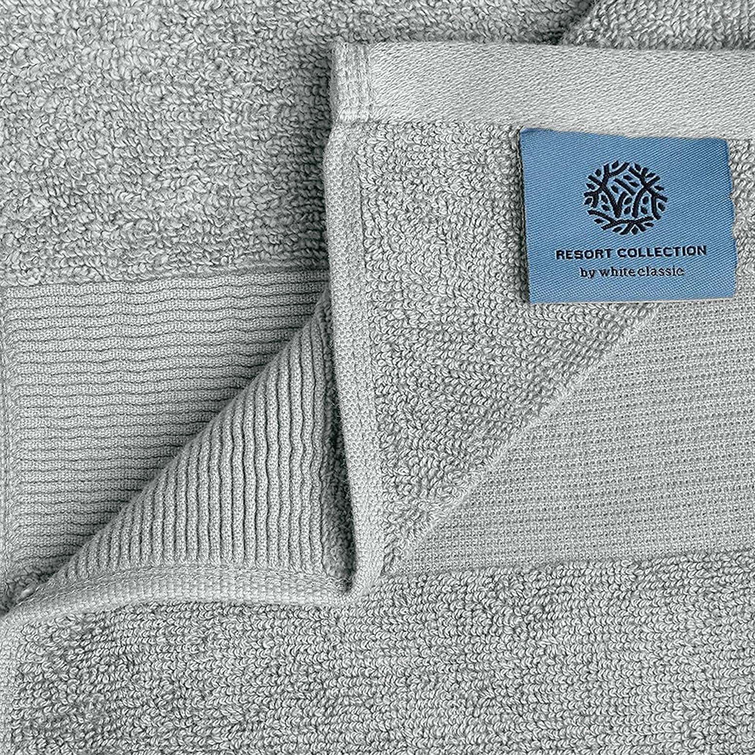 Resort Collection Soft Washcloth Face Body Towel Set 12x12 inch 12 Pack Grey Resort Collection Soft Washcloth Face Body Towel Set 12x12 inch 12 Pack Grey