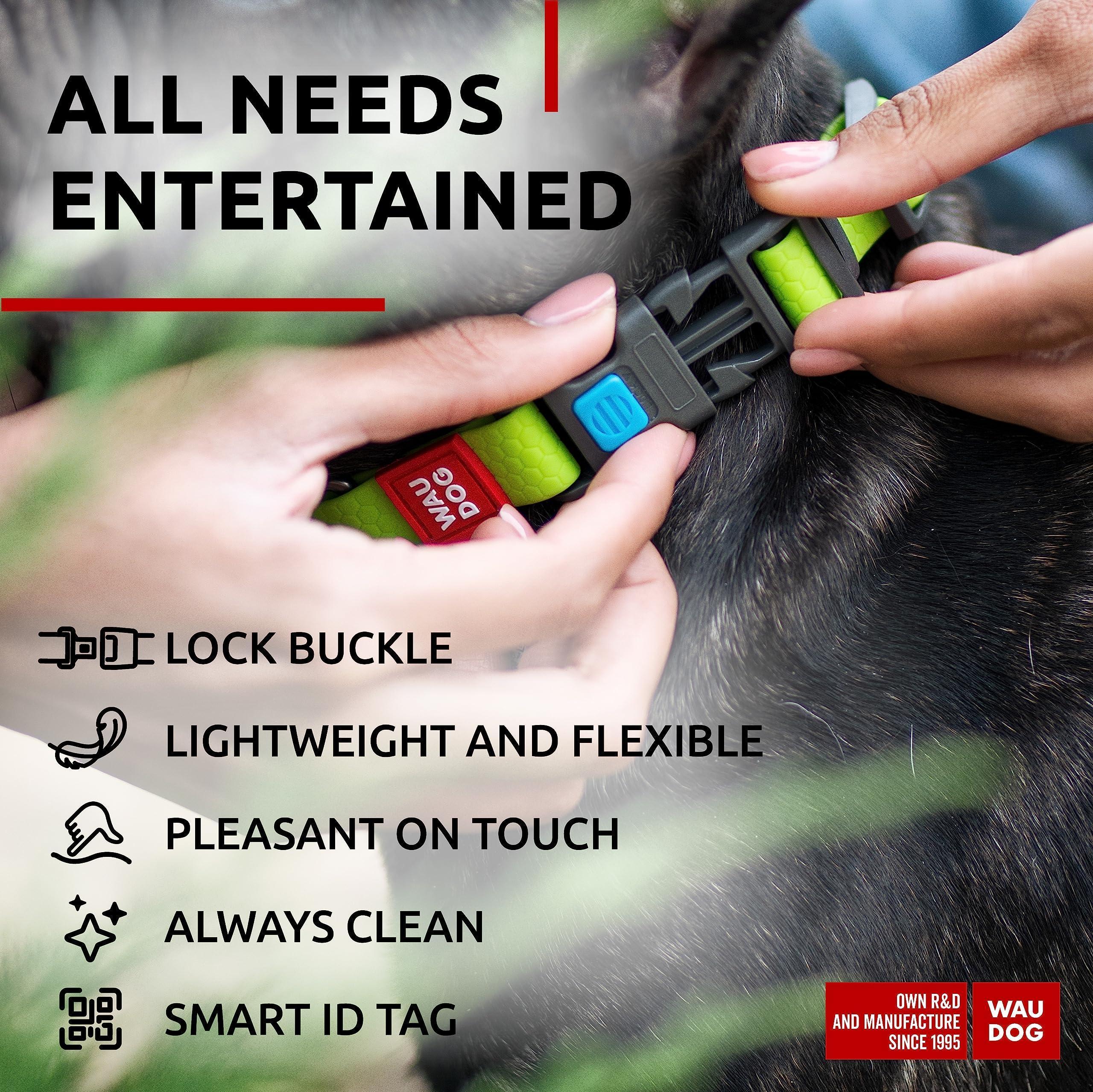 Waterproof Dog Collar Adjustable Medium Dogs 10–16 in Neck x 4/5 in Green Waterproof Dog Collar Adjustable Medium Dogs 10–16 in Neck x 4/5 in Green
