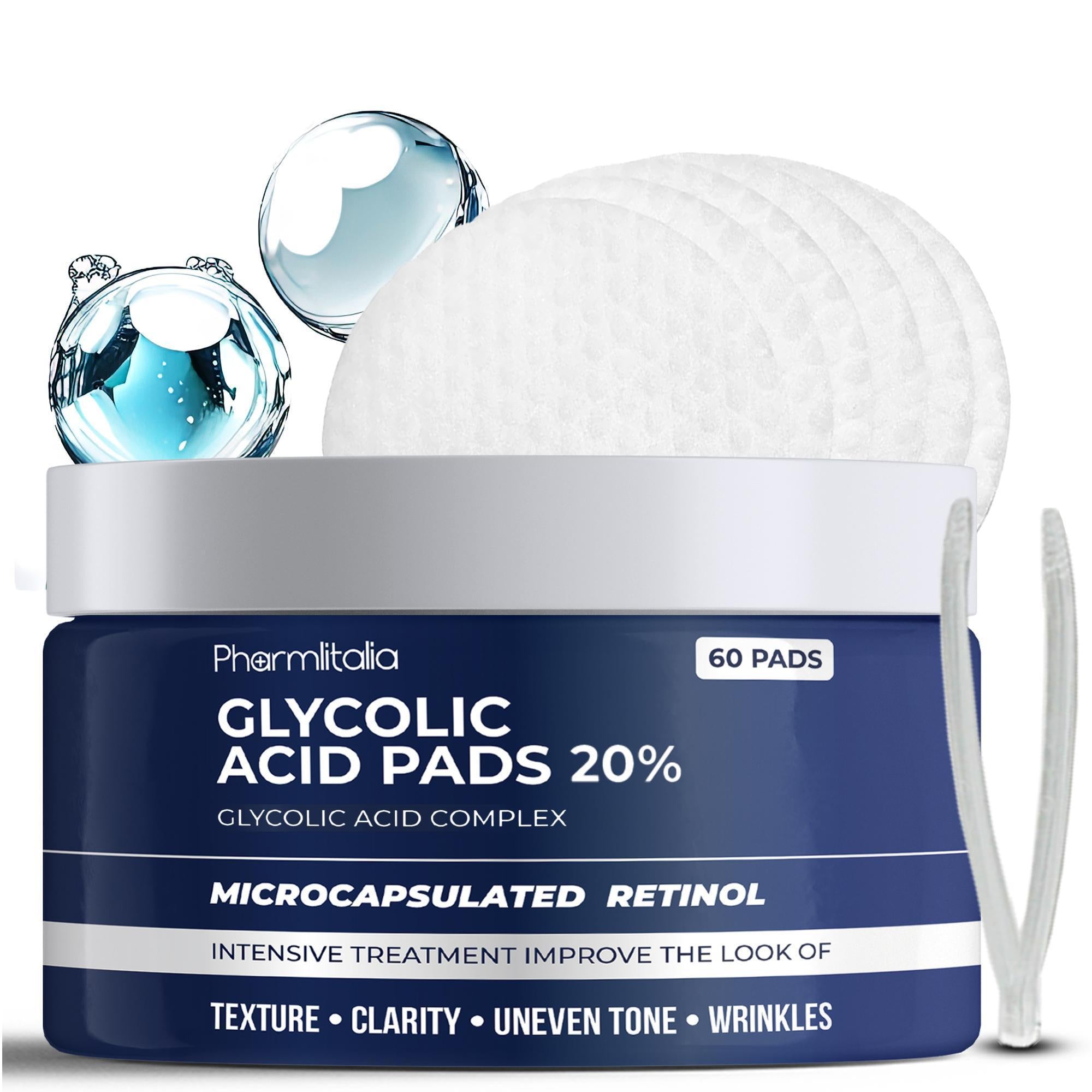 Glycolic Acid Pads 20% Anti Aging Treatment for Clearer Smoother Skin 60 Pads Glycolic Acid Pads 20% Anti Aging Treatment for Clearer Smoother Skin 60 Pads