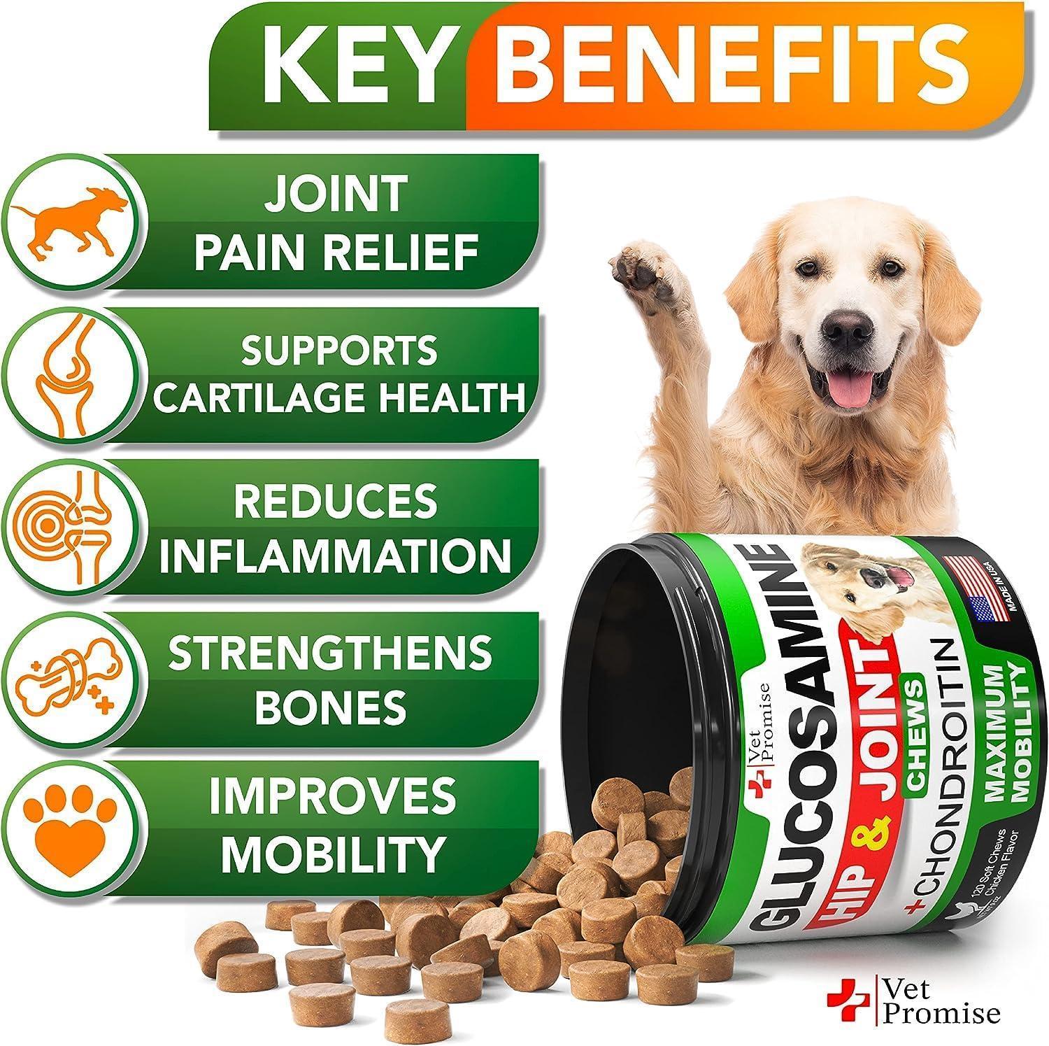 Glucosamine for Dogs 240 Count 2-Pack Hip & Joint Chondroitin Glucosamine for Dogs 240 Count 2-Pack Hip & Joint Chondroitin