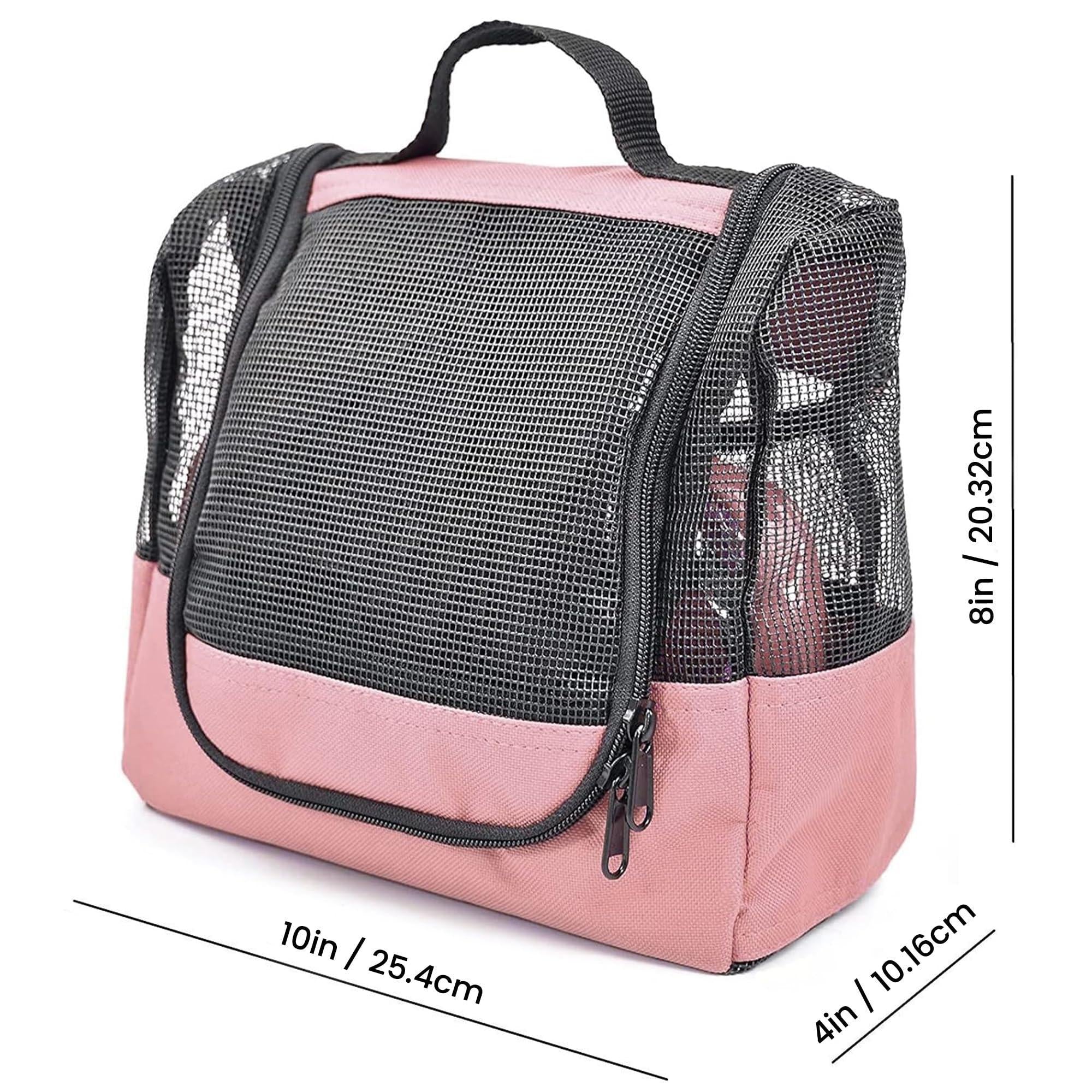 The Fine Living Co. USA Portable Hanging Shower Caddy Organizer with 1 Free Toiletries Case Quick Dry Mesh Shower Caddy Tote Bag Included 1 Metal Hook Perfect for Dorm Camp Travel Gym Pink The Fine Living Co. USA Portable Hanging Shower Caddy Organizer with 1 Free Toiletries Case Quick Dry Mesh Shower Caddy Tote Bag Included 1 Metal Hook Perfect for Dorm Camp Travel Gym Pink