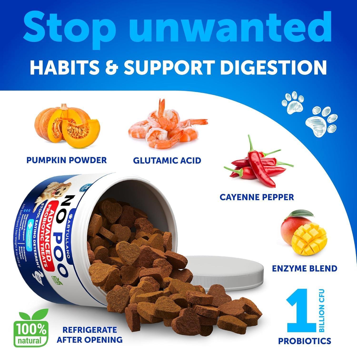 No Poo Chews for Dogs Coprophagia Stool-Eating Deterrent No Poo Chews for Dogs Coprophagia Stool-Eating Deterrent