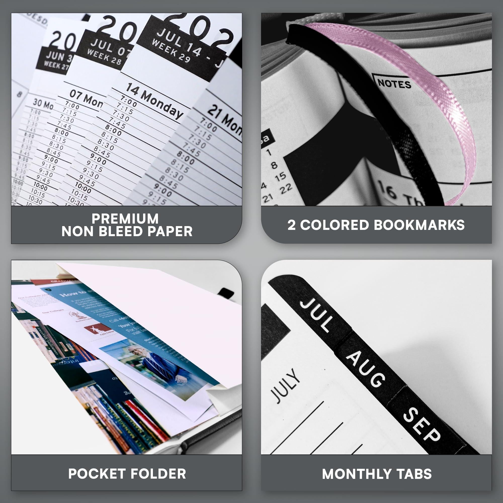 2026 Hardcover Appointment Book Planner 8.5x11 inch Black Large Tabbed Daily Hourly Weekly Planner Schedule Book 15 Minute time Slots Business & Personal Planner Jan 2026 Dec 2026 Black 2026 Hardcover Appointment Book Planner 8.5x11 inch Black Large Tabbed Daily Hourly Weekly Planner Schedule Book 15 Minute time Slots Business & Personal Planner Jan 2026 Dec 2026 Black