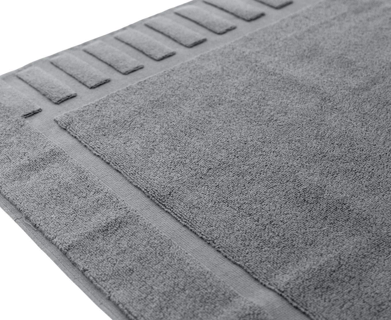 Luxury Bath Mat Floor Towel Set Grey White 22 x34 in 2 Pack Absorbent Cotton Luxury Bath Mat Floor Towel Set Grey White 22 x34 in 2 Pack Absorbent Cotton