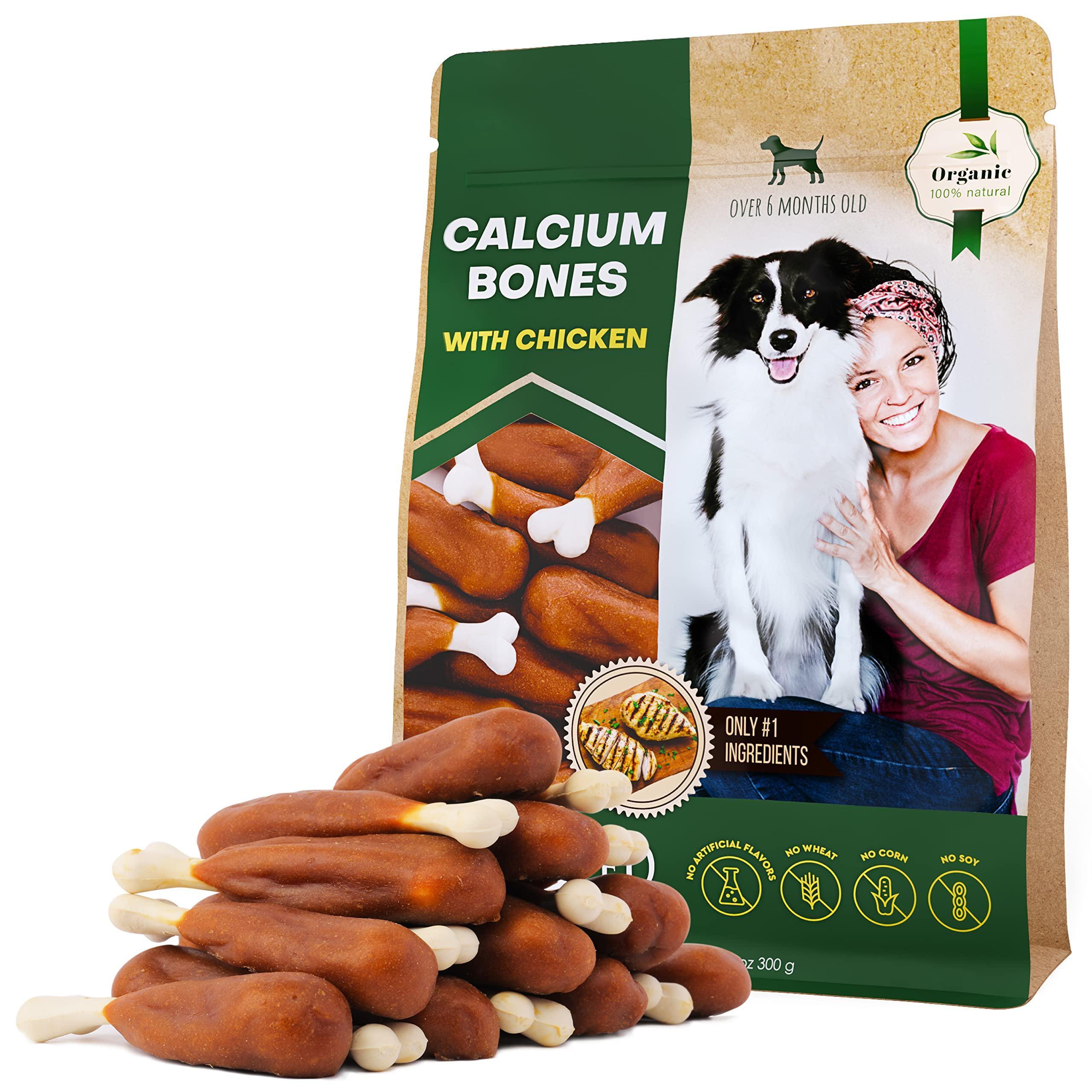 Calcium Bones for Dogs Chicken-Wrapped Rawhide-Free Chews Calcium Bones for Dogs Chicken-Wrapped Rawhide-Free Chews