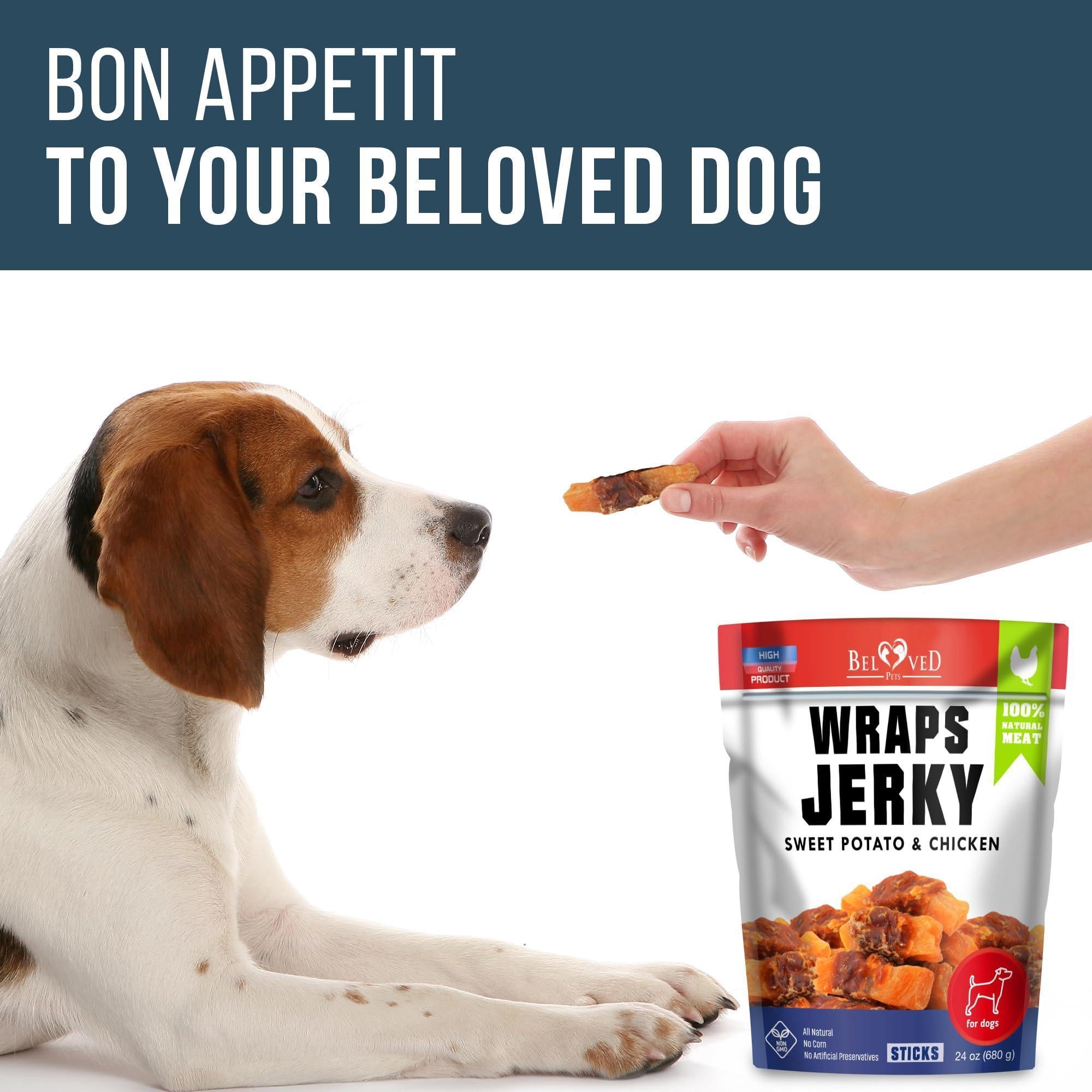 Chicken Jerky Dog Treats 24 oz Human-Grade Grain-Free Sweet Potato Chicken Jerky Dog Treats 24 oz Human-Grade Grain-Free Sweet Potato