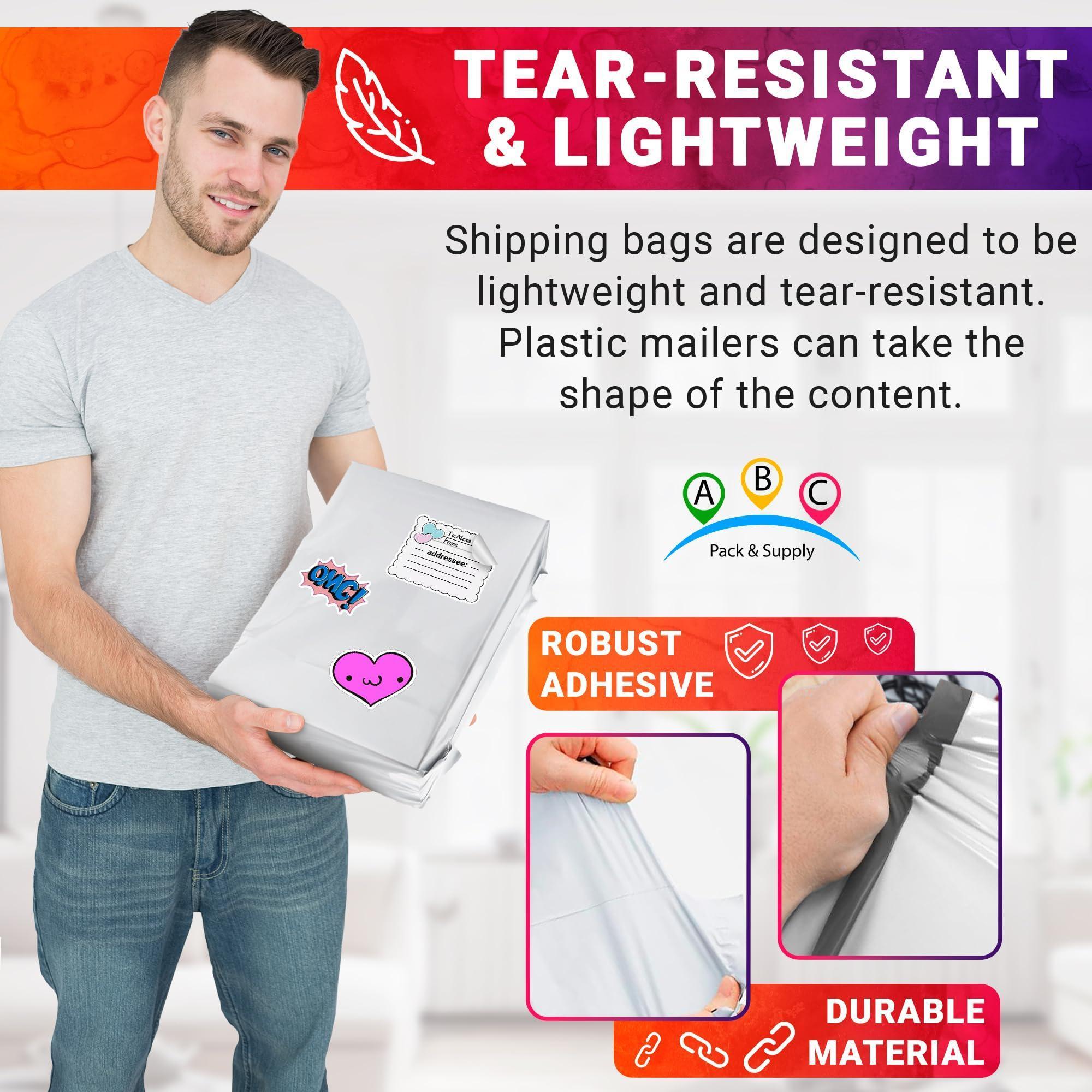 White Gusseted Poly Mailers 24 x 21 x 6 Inch Pack of 25 Poly Shipping Envelopes for Clothing 2.5 Mil. Plastic Shipping Bags Self Seal. Mailing Packages White Gusseted Poly Mailers 24 x 21 x 6 Inch Pack of 25 Poly Shipping Envelopes for Clothing 2.5 Mil. Plastic Shipping Bags Self Seal. Mailing Packages
