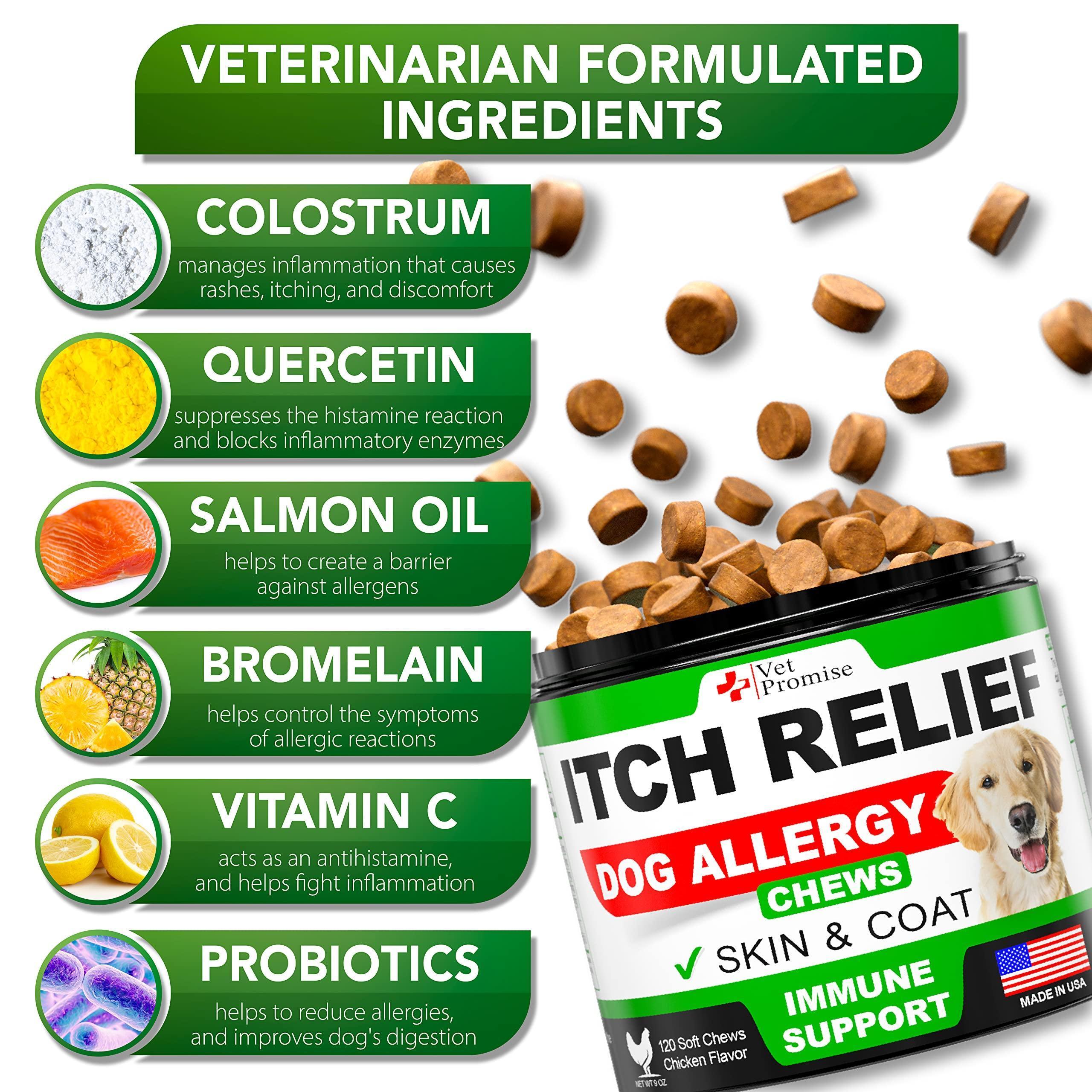 Dog Allergy Chews 120 Count Itch Relief Hot Spots Immune Support Dog Allergy Chews 120 Count Itch Relief Hot Spots Immune Support