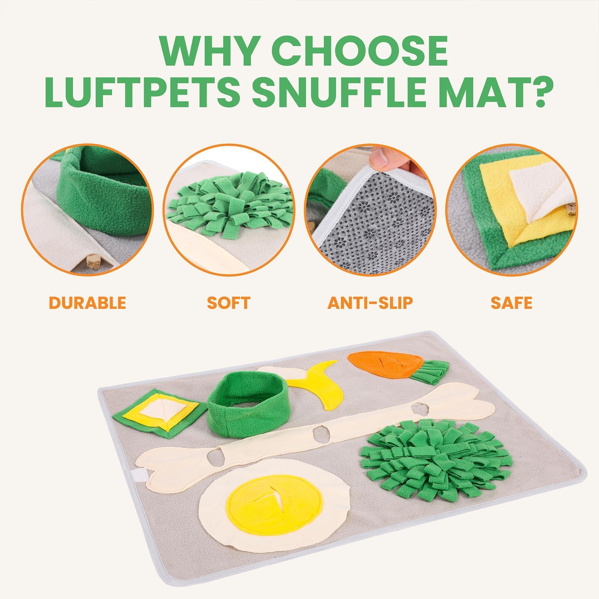 Snuffle Mat for Dogs Cats & Rabbits Interactive Foraging & Slow-Feeder Toy Snuffle Mat for Dogs Cats & Rabbits Interactive Foraging & Slow-Feeder Toy
