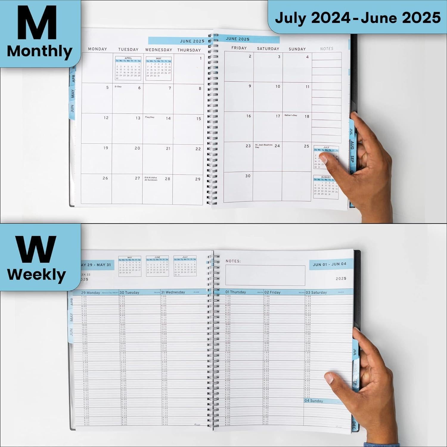 2024 2025 Appointment Book Planner 8.5 x 11 inch Large Tabbed Dark Blue Planner 2024 2025 Appointment Book Planner 8.5 x 11 inch Large Tabbed Dark Blue Planner