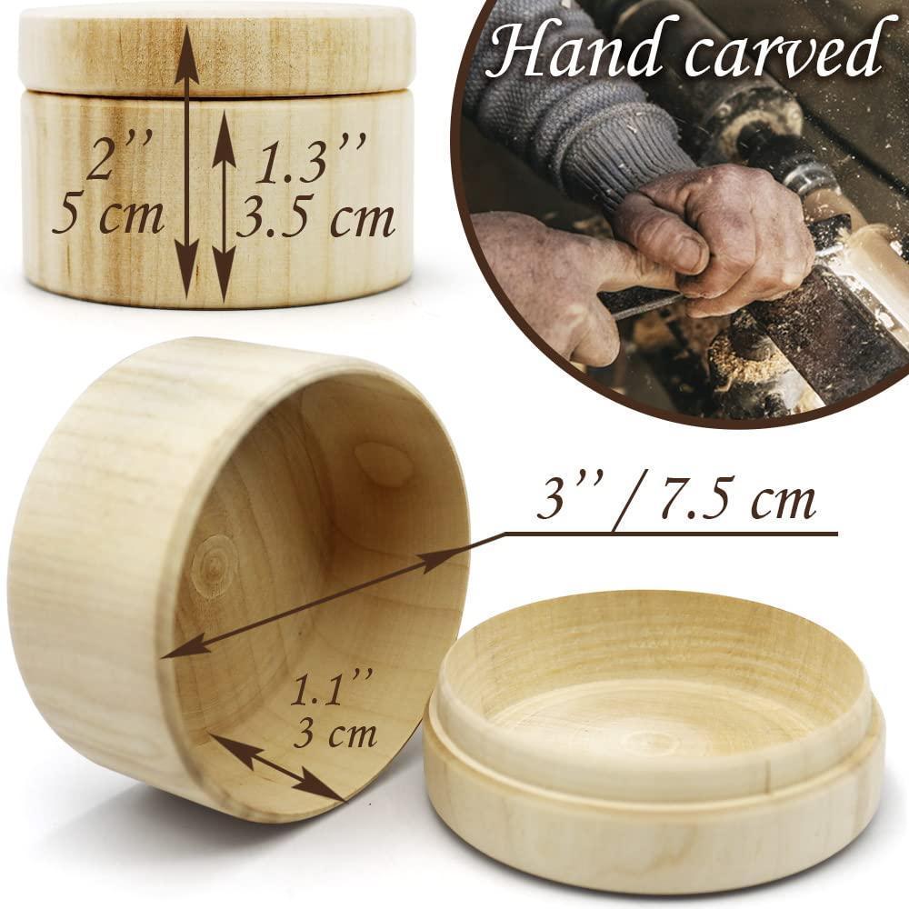 3pcs 2.75 x1.95 inch Small Unpainted Wooden Round Boxes with Lid Mini Wood Box for Crafts Wooden Unfinished DIY Set Storage Trinket Boxes Container Blank Wood Crafts to Paint 3pcs 2.75 x1.95 inch Small Unpainted Wooden Round Boxes with Lid Mini Wood Box for Crafts Wooden Unfinished DIY Set Storage Trinket Boxes Container Blank Wood Crafts to Paint