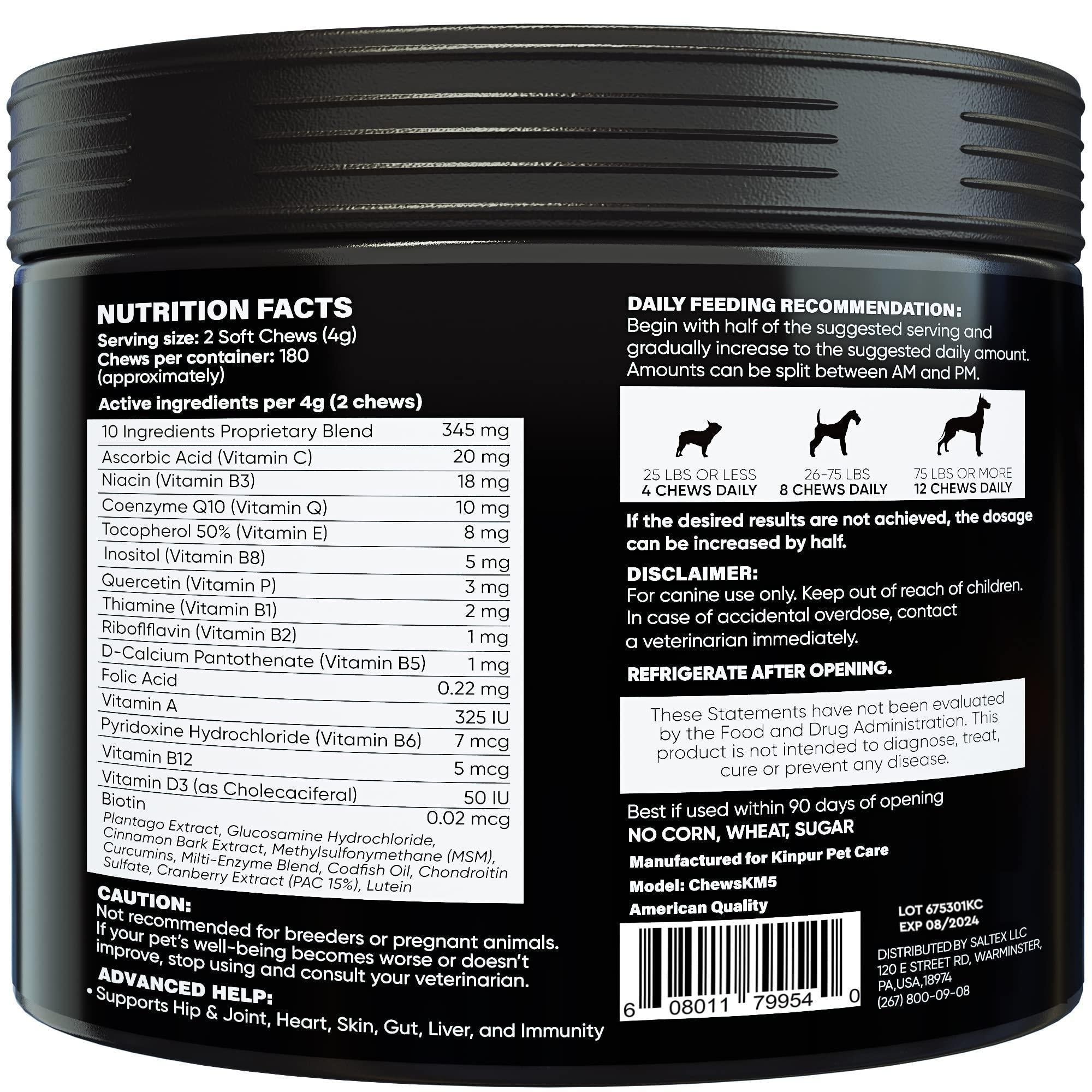 Dog Multivitamin 15-in-1 Immune Digestion Joint & Heart Health Dog Multivitamin 15-in-1 Immune Digestion Joint & Heart Health