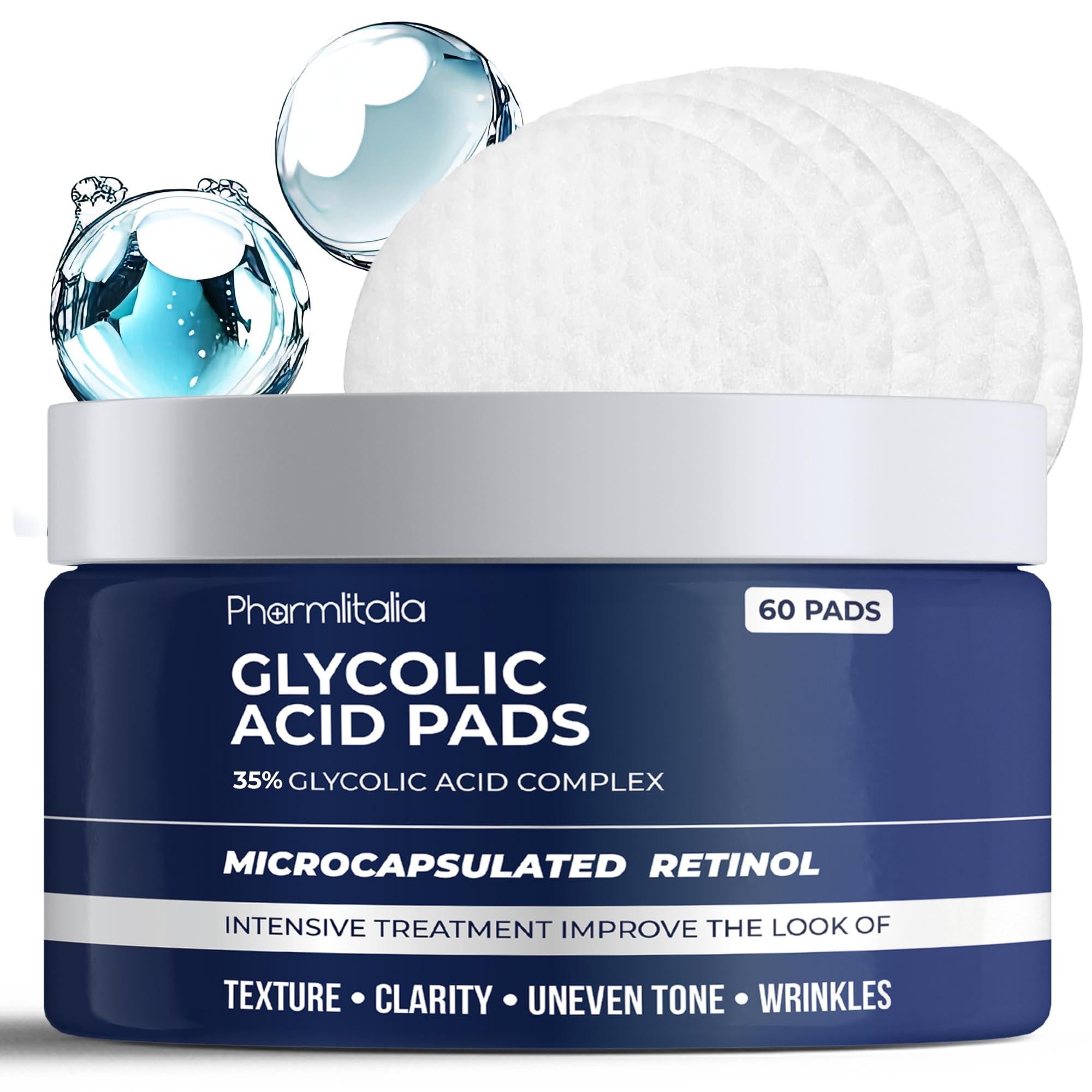 Glycolic Acid Pads 35% Anti Aging Treatment for Clearer Smoother Skin Acid Peel Glycolic Acid Pads 35% Anti Aging Treatment for Clearer Smoother Skin Acid Peel