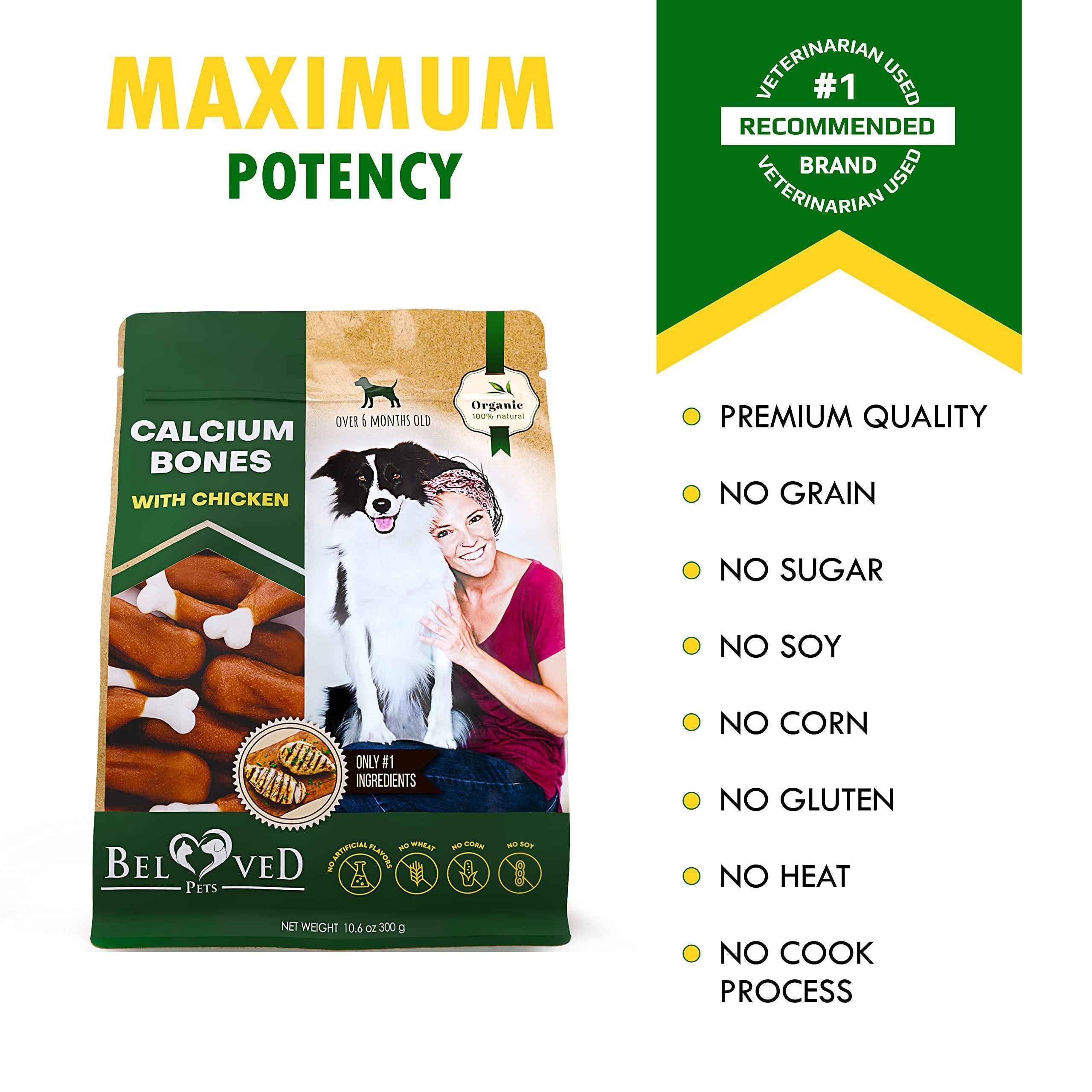 Calcium Bones for Dogs Chicken-Wrapped Rawhide-Free Chews Calcium Bones for Dogs Chicken-Wrapped Rawhide-Free Chews