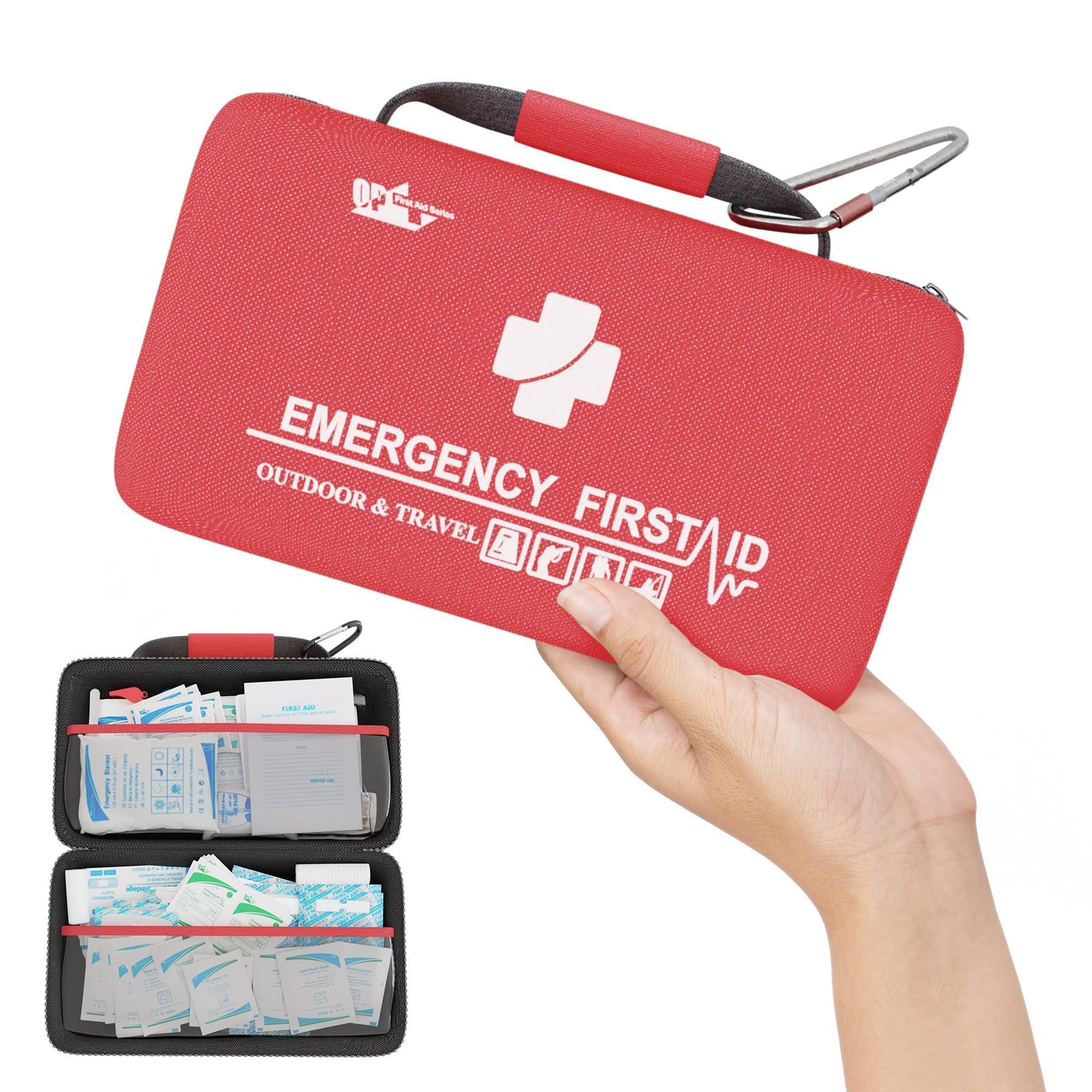 Small First Aid Kit for Car Office 121 Pieces Sturdy Red EVA Travel First Aid Kit with Zip Carabiner Waterproof Basic First Aid Kit for Home Portable Mini Emergency First Aid Kit Travel Small First Aid Kit for Car Office 121 Pieces Sturdy Red EVA Travel First Aid Kit with Zip Carabiner Waterproof Basic First Aid Kit for Home Portable Mini Emergency First Aid Kit Travel