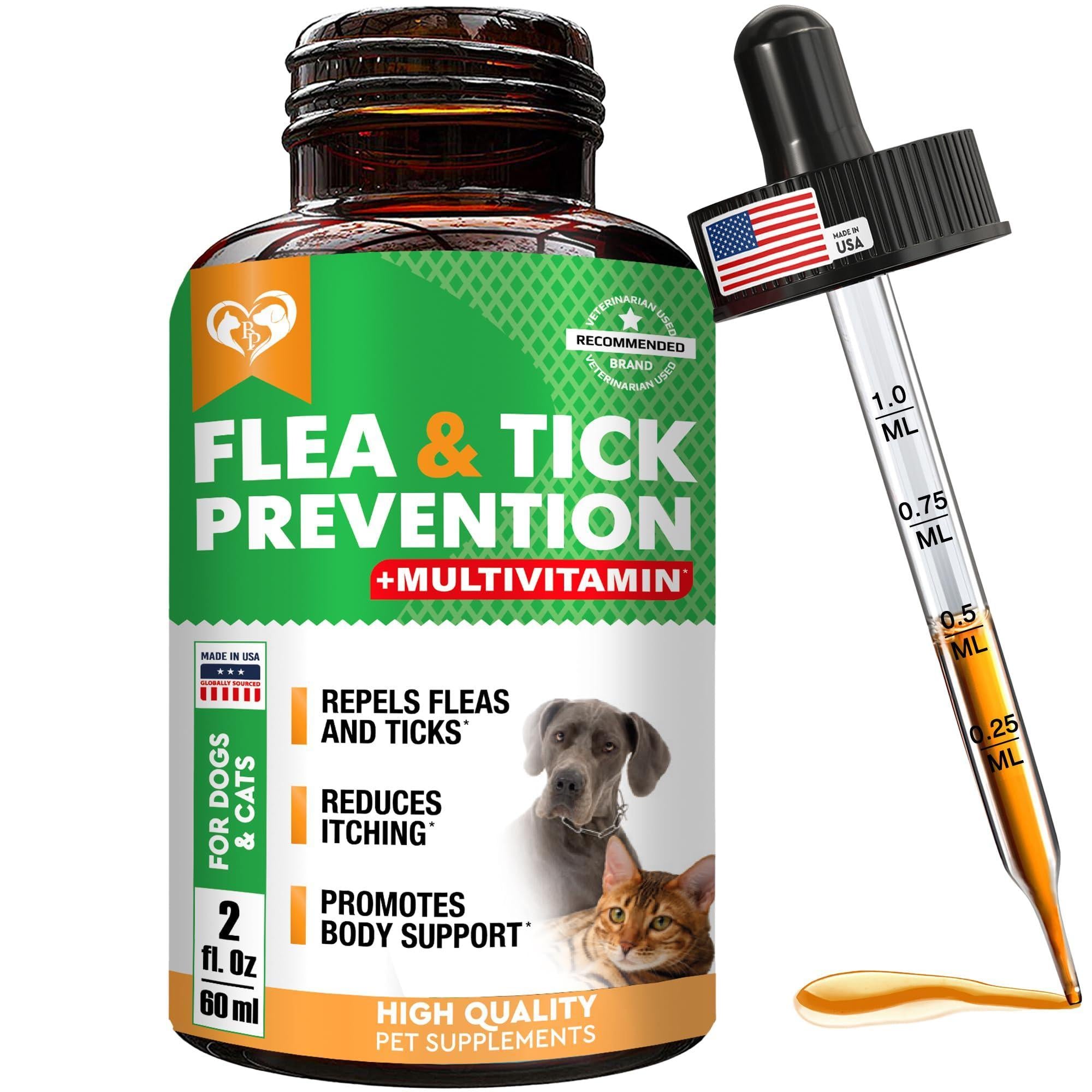 Oral Flea & Tick Drops for Dogs & Cats Multivitamin All Sizes Oral Flea & Tick Drops for Dogs & Cats Multivitamin All Sizes
