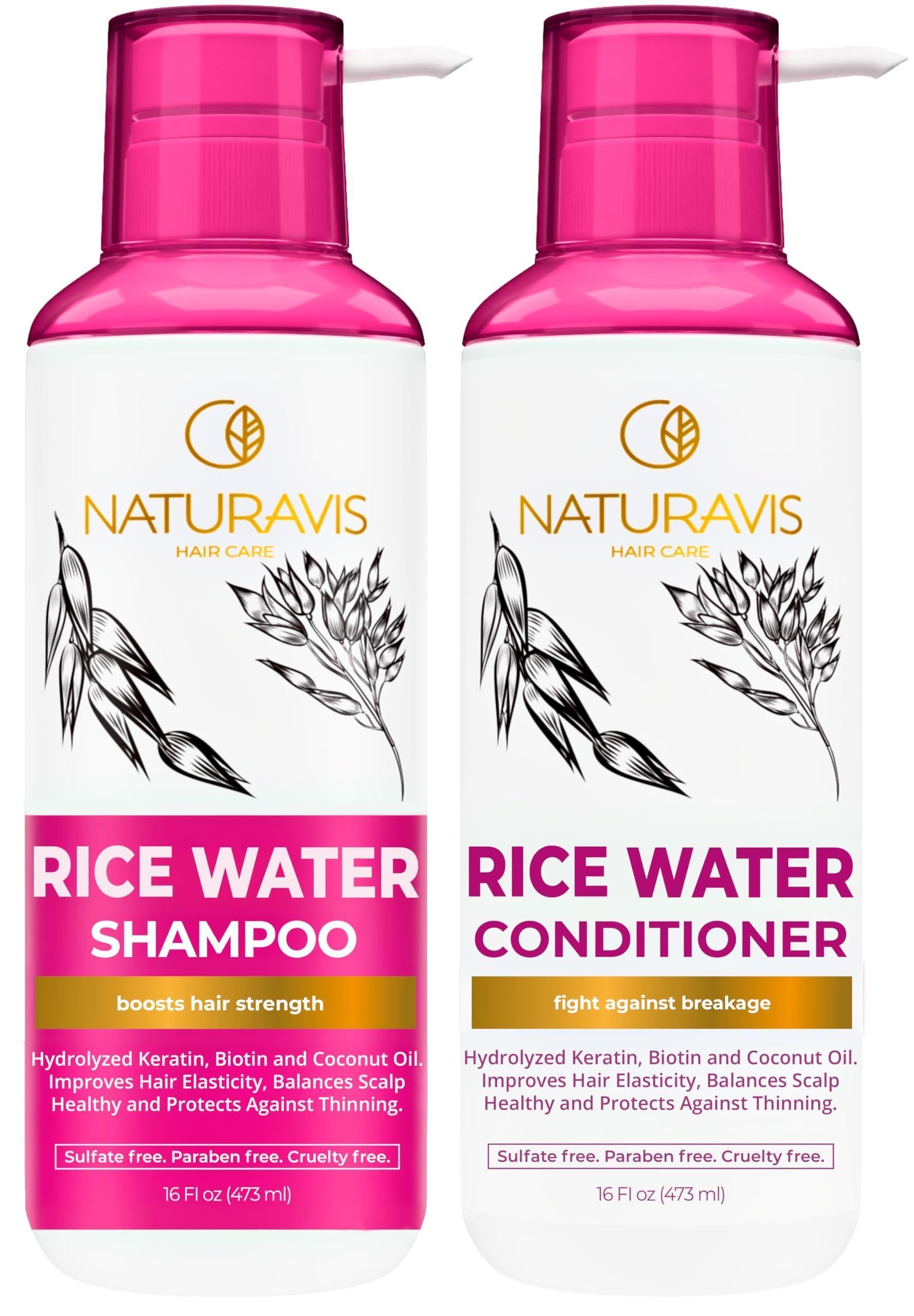 Rice Water Shampoo and Conditioner Set 16 Fl Oz Set of 2 Sulfate Free and Paraben Free Blend for Thinning Hair Volume and Thickness for Fine Hair Volumizing Salon Quality For Women and Men Rice Water Shampoo and Conditioner Set 16 Fl Oz Set of 2 Sulfate Free and Paraben Free Blend for Thinning Hair Volume and Thickness for Fine Hair Volumizing Salon Quality For Women and Men