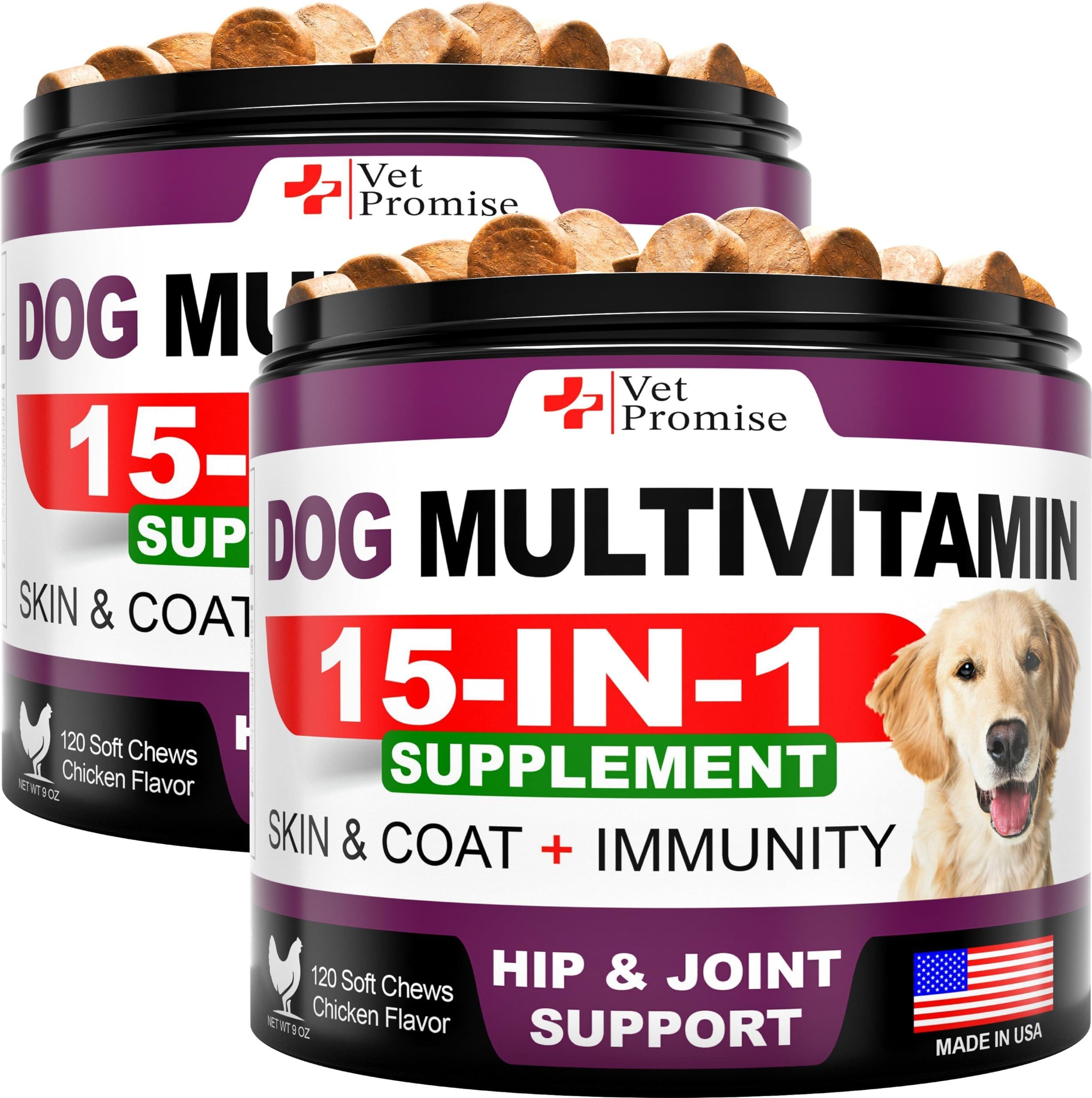 Dog Multivitamin Chews with Glucosamine 240 Count 2-Pack Dog Multivitamin Chews with Glucosamine 240 Count 2-Pack