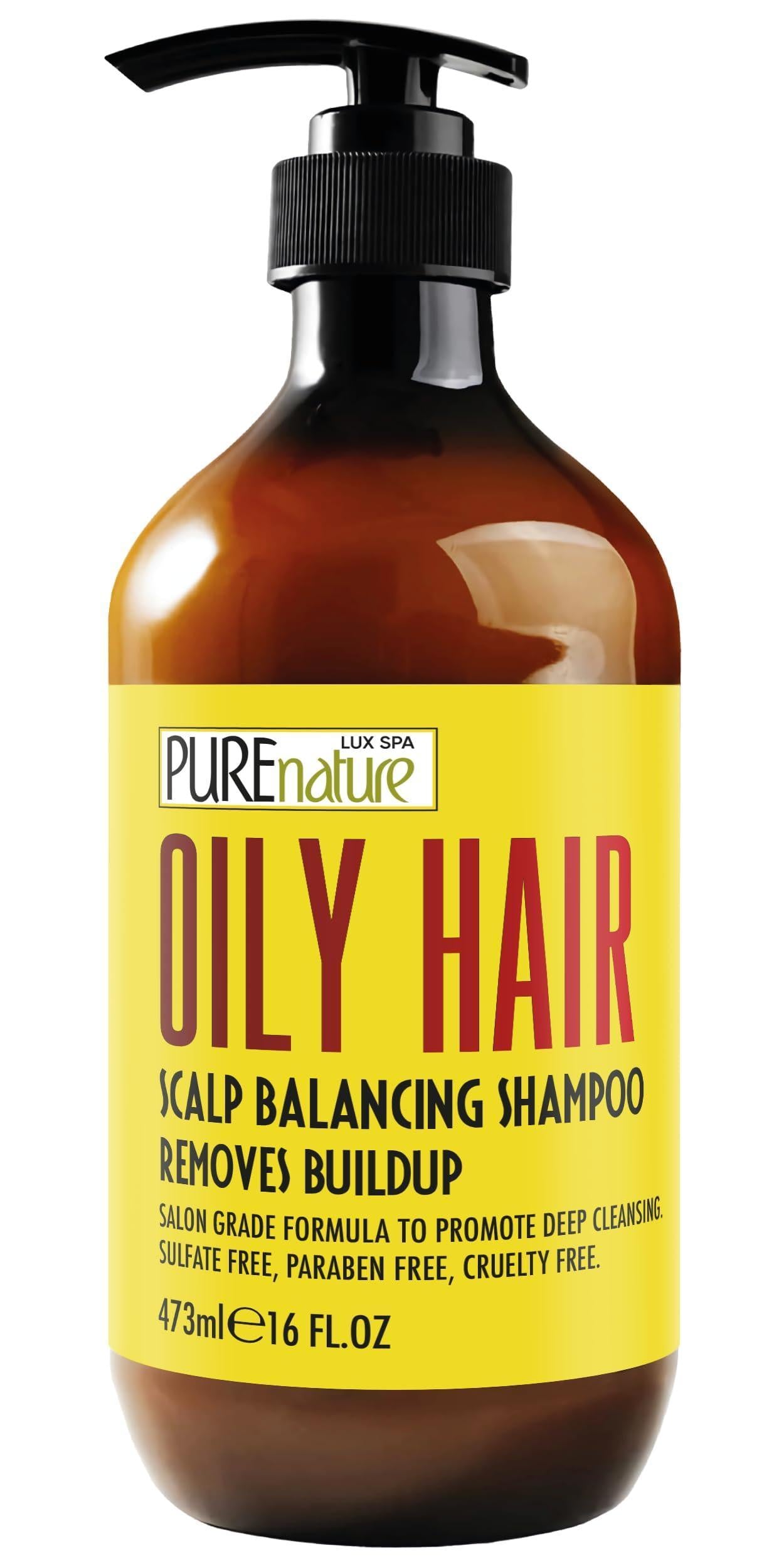 Oily Hair Shampoo Sulfate Free 16 Fl Oz Buildup Remover for Itchy Scalps Deep Cleanse Shampoo for Dandruff and Flake Treatment for Men and Women Paraben Free Salon Professional Formula Oily Hair Shampoo Sulfate Free 16 Fl Oz Buildup Remover for Itchy Scalps Deep Cleanse Shampoo for Dandruff and Flake Treatment for Men and Women Paraben Free Salon Professional Formula