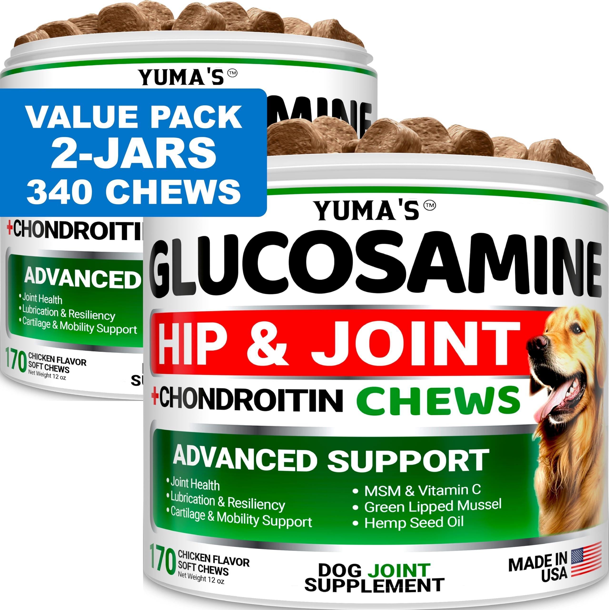 Glucosamine for Dogs 2-Pack Chondroitin Joint Pain Relief Glucosamine for Dogs 2-Pack Chondroitin Joint Pain Relief