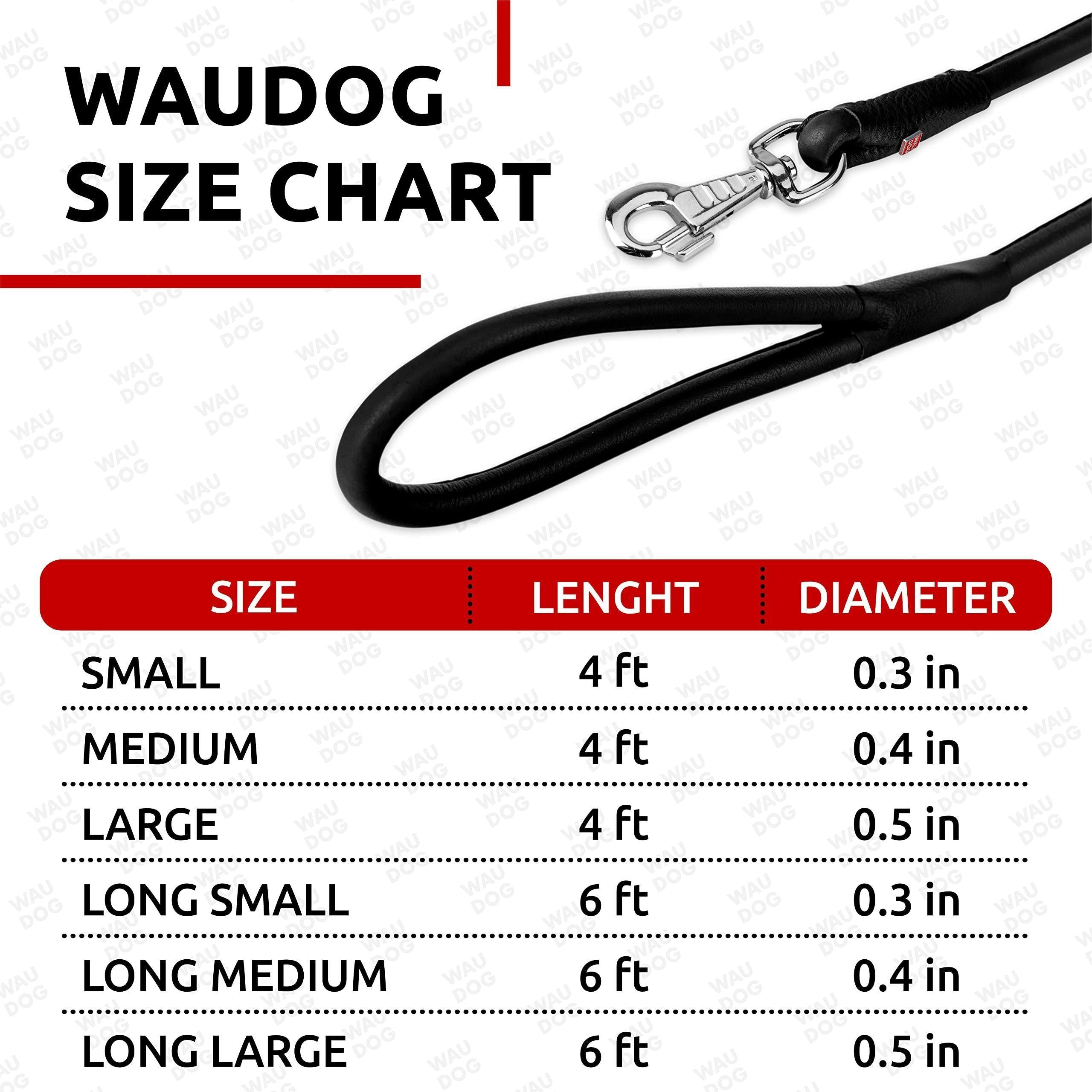 Rolled Leather Dog Leash 4 ft x 0.4 in All Sizes Black Rolled Leather Dog Leash 4 ft x 0.4 in All Sizes Black