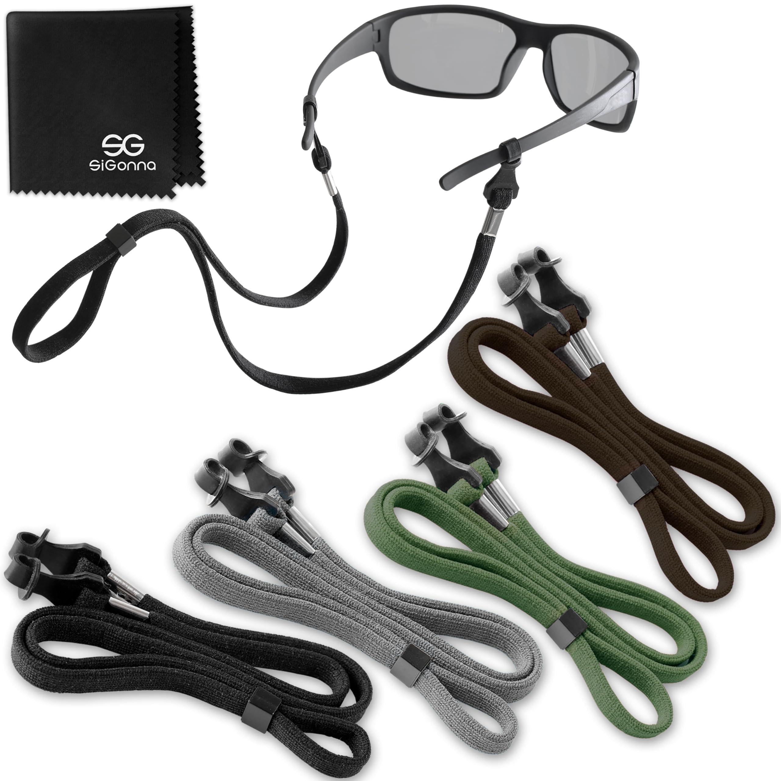 Eye Glasses String Holder Strap 4 Pcs Eyeglass Straps Cords for Men Women Eyeglass Holders Around Neck Sunglasses String Chain Lanyard Retainer Dark Brown Green Grey Black Eye Glasses String Holder Strap 4 Pcs Eyeglass Straps Cords for Men Women Eyeglass Holders Around Neck Sunglasses String Chain Lanyard Retainer Dark Brown Green Grey Black
