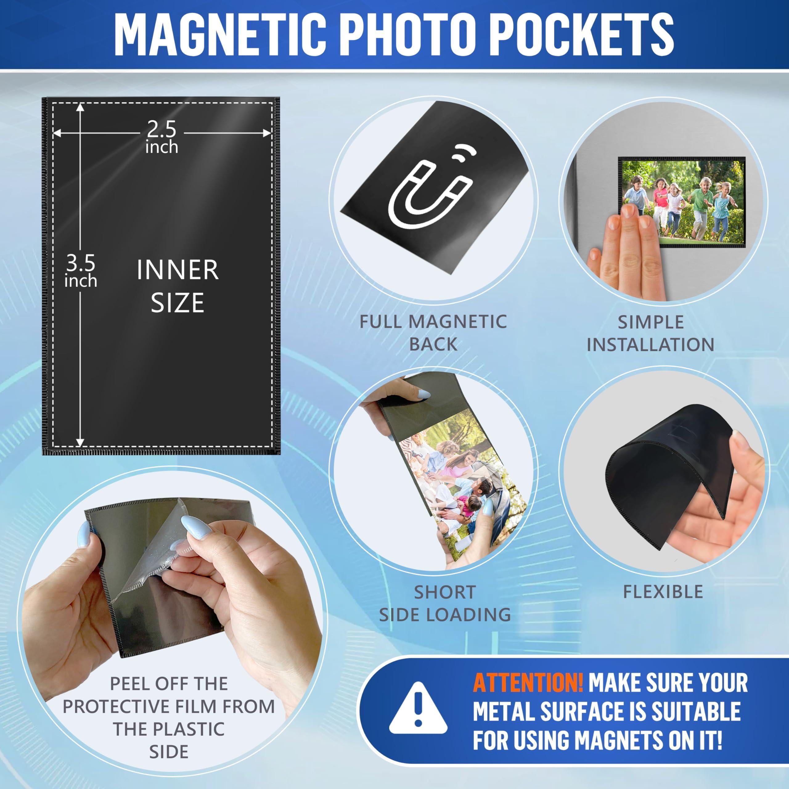15 Pack 2.5x3.5 inch Magnetic Picture Frames for Refrigetator Wallet Small Frame 15 Pack 2.5x3.5 inch Magnetic Picture Frames for Refrigetator Wallet Small Frame