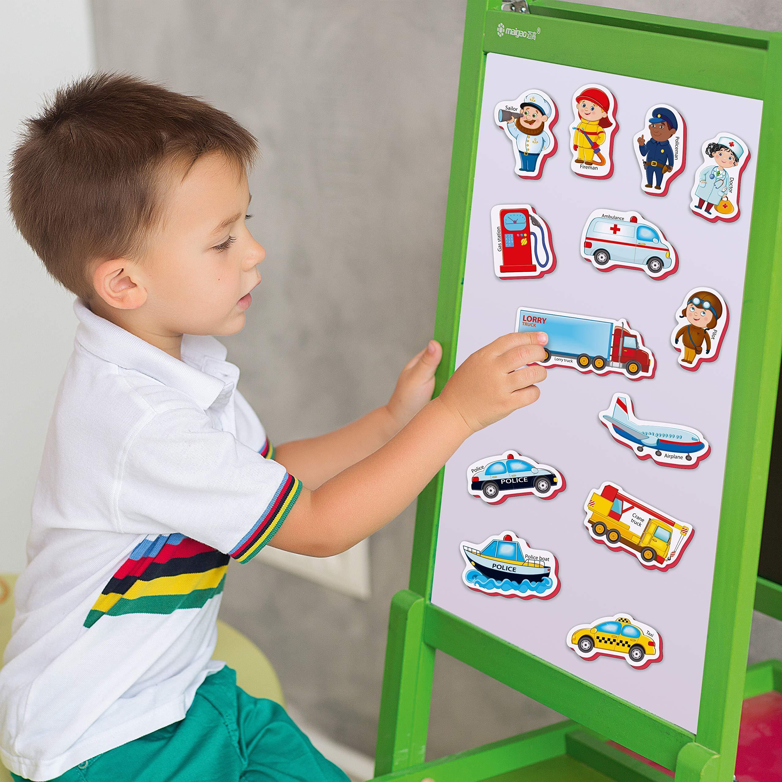 34 Foam Fridge Magnets for Toddlers 3 years Vehicles and Professions Magnets 34 Foam Fridge Magnets for Toddlers 3 years Vehicles and Professions Magnets