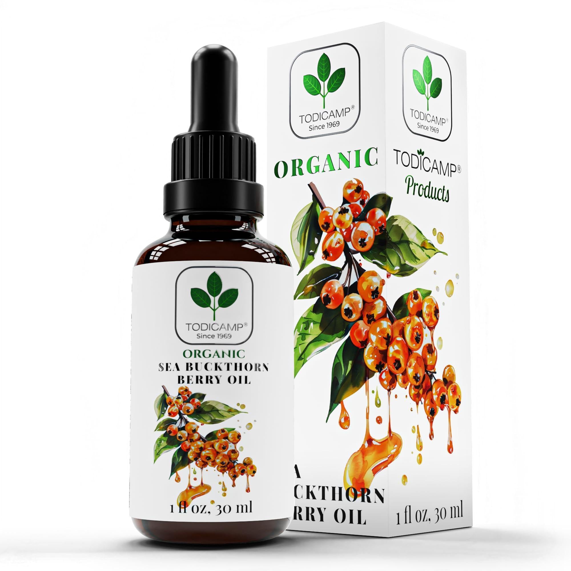 Organic Sea Buckthorn Oil 1 fl oz Cold Pressed Sea Buckthorn Berry Oil Seabuckthorn for Face Hair Body & Supplement Organic Sea Buckthorn Oil 1 fl oz Cold Pressed Sea Buckthorn Berry Oil Seabuckthorn for Face Hair Body & Supplement