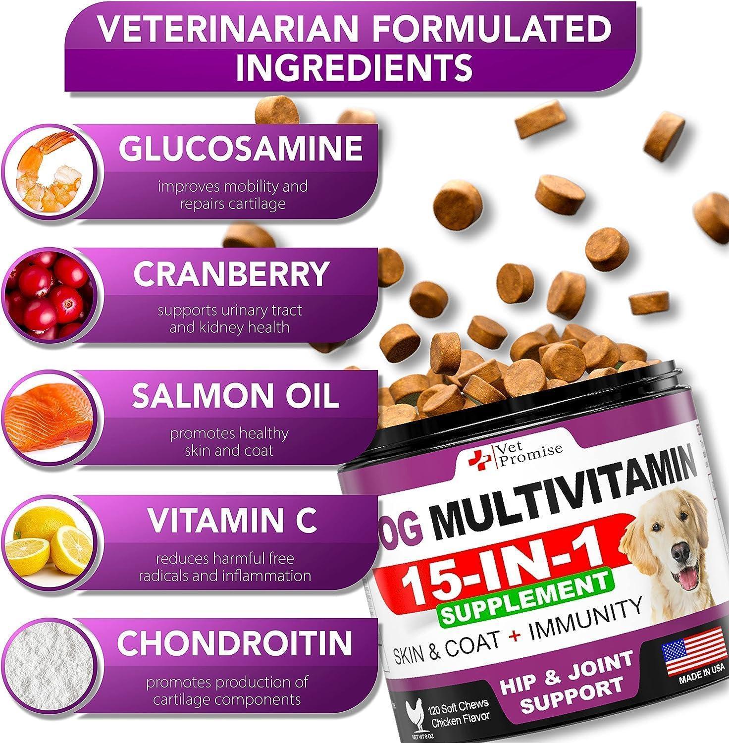 Dog Multivitamin Chews with Glucosamine 240 Count 2-Pack Dog Multivitamin Chews with Glucosamine 240 Count 2-Pack