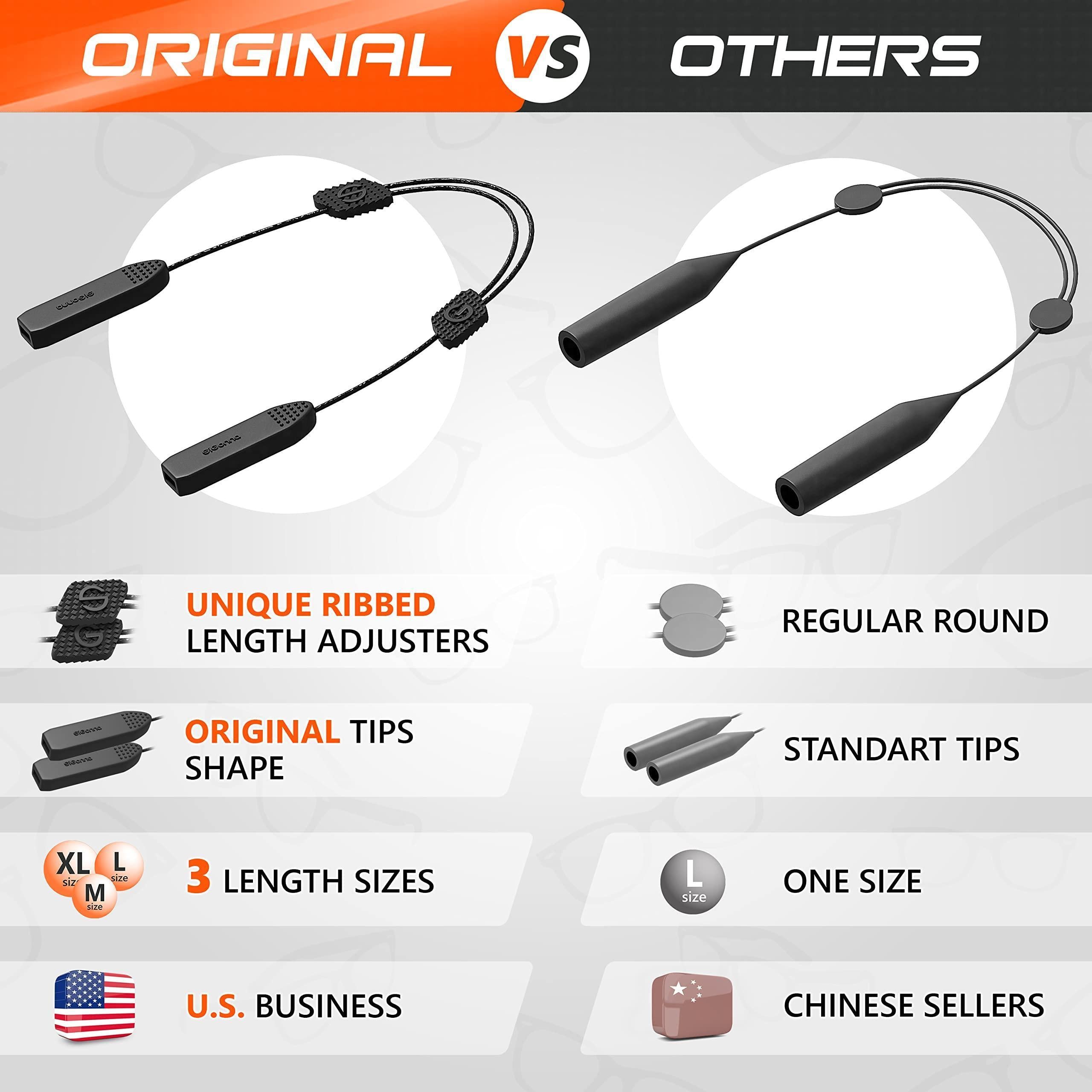 Adjustable Glasses Strap3 Pcs Eyeglasses Holders No Tail 3 Pcs XL Size 17 inch Adjustable Glasses Strap3 Pcs Eyeglasses Holders No Tail 3 Pcs XL Size 17 inch
