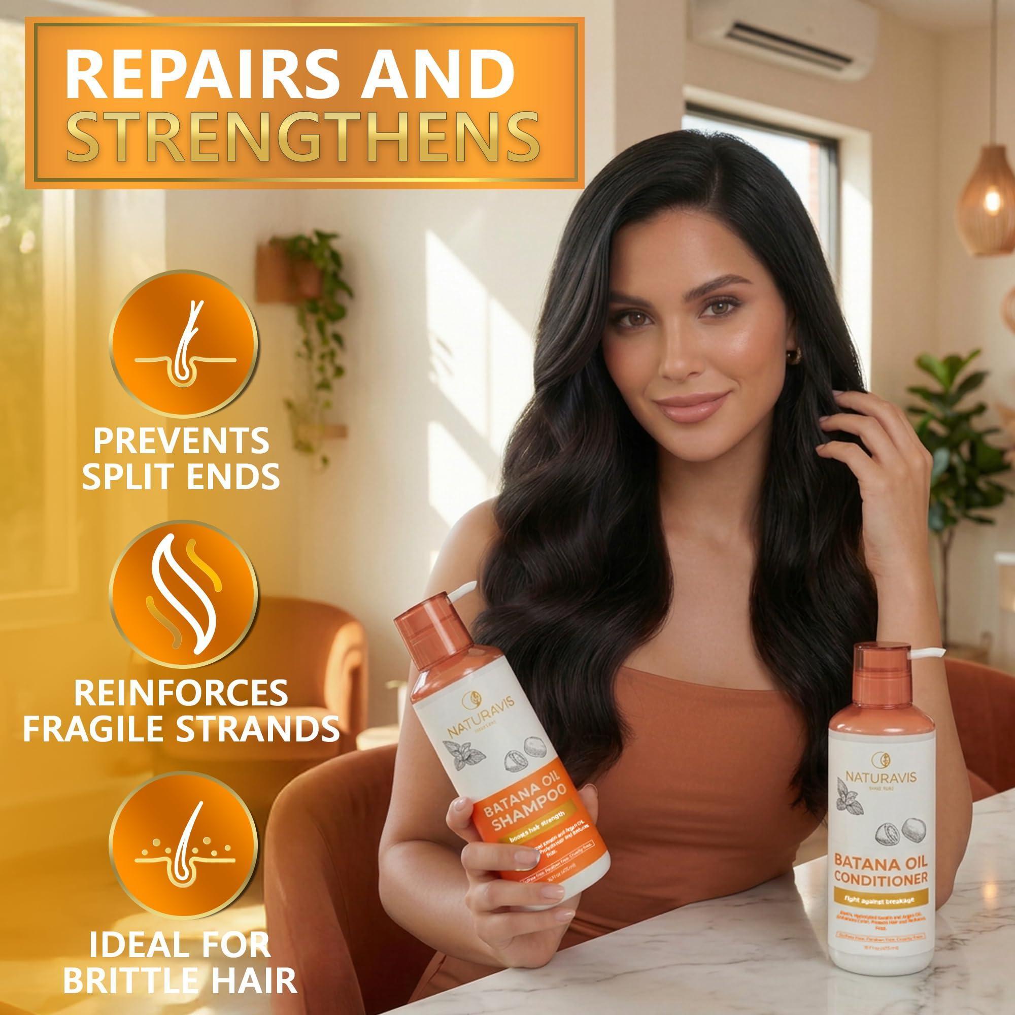 Batana Oil Shampoo and Conditioner Set 16 Fl Oz Set of 2 Sulfate Free Volumizing Formula for Fine Hair Thickening Salon Quality Paraben Free Blend for Thin Hair For Women and Men Batana Oil Shampoo and Conditioner Set 16 Fl Oz Set of 2 Sulfate Free Volumizing Formula for Fine Hair Thickening Salon Quality Paraben Free Blend for Thin Hair For Women and Men