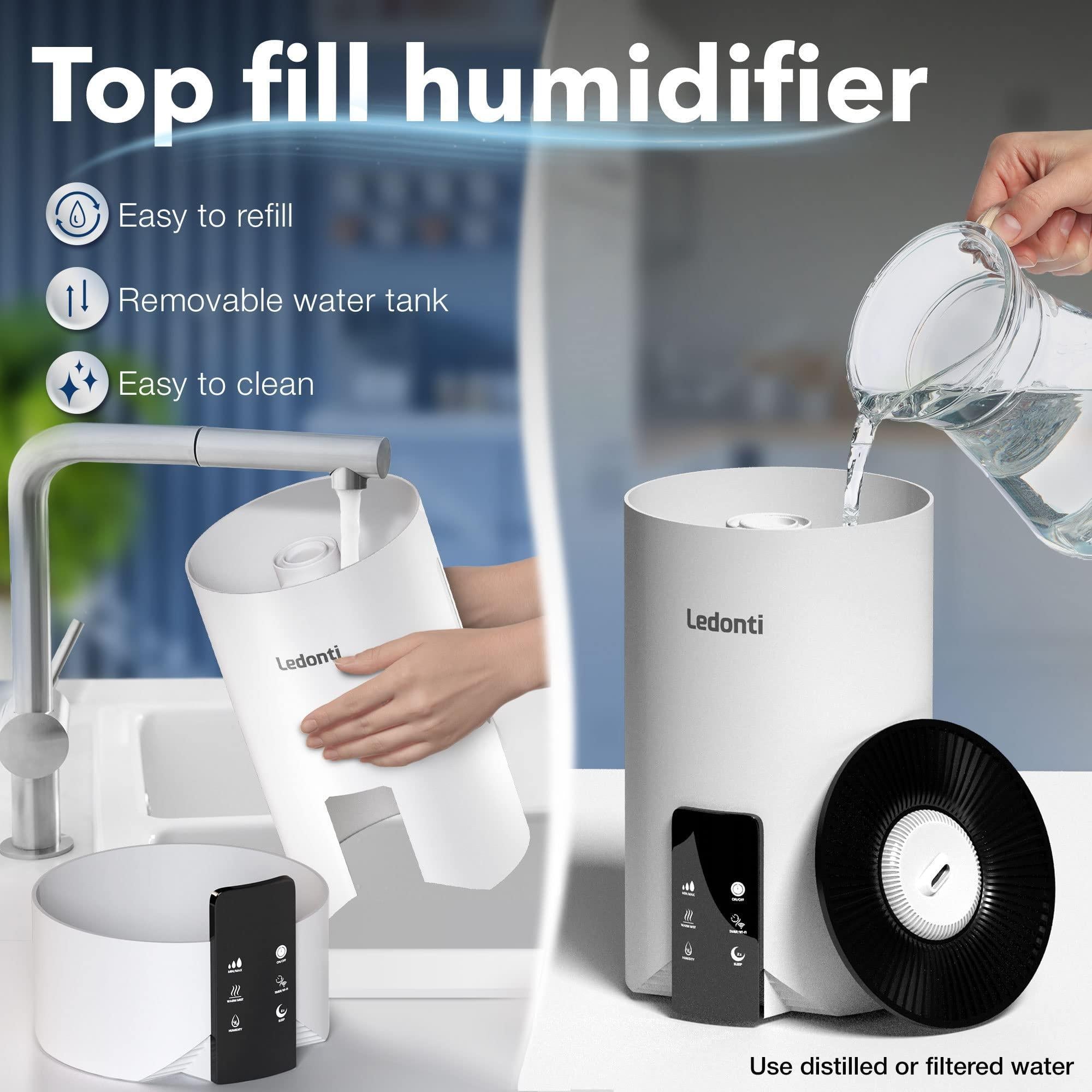 WiFi Control Humidifiers for Bedroom Dual Mist (Cool & Warm) ! Humidifier 4L WiFi Control Humidifiers for Bedroom Dual Mist (Cool & Warm) ! Humidifier 4L