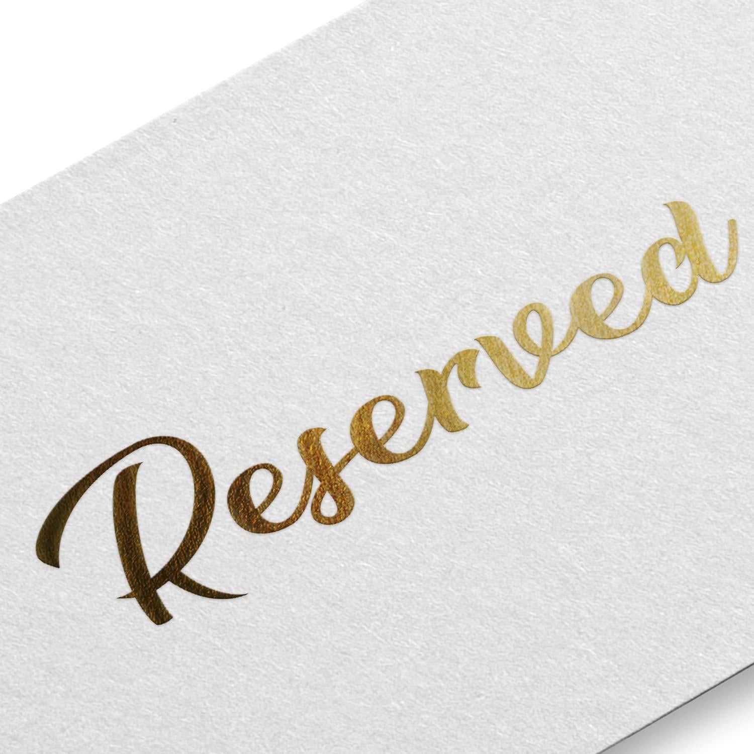 10 Pack Gold Reserved Table Signs for Wedding Party Restaurant Double Sided Reserved Table Signs Gold Reserved Signs for Tables Gold Table Reserved Cards White Paper Reserved Table Tent Card 10 Pack Gold Reserved Table Signs for Wedding Party Restaurant Double Sided Reserved Table Signs Gold Reserved Signs for Tables Gold Table Reserved Cards White Paper Reserved Table Tent Card