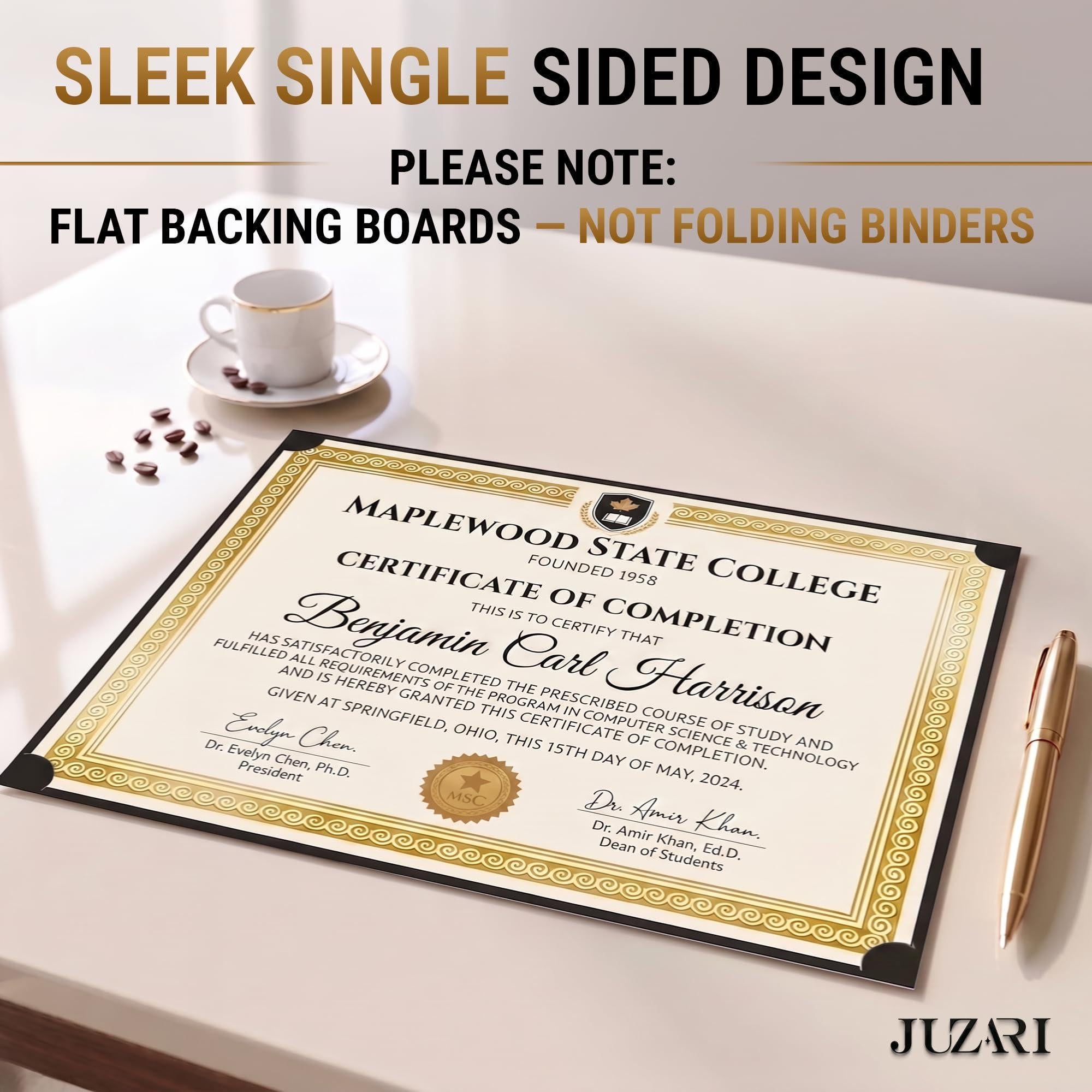 50 Pack Single Sided Certificate Holders 8.5x11 Black Award Certificate Folders with Gold Foil Border Cardstock Covers Letter Size Graduation Certificate Sleeves Protective Diploma Holders Bulk 50 Pack Single Sided Certificate Holders 8.5x11 Black Award Certificate Folders with Gold Foil Border Cardstock Covers Letter Size Graduation Certificate Sleeves Protective Diploma Holders Bulk