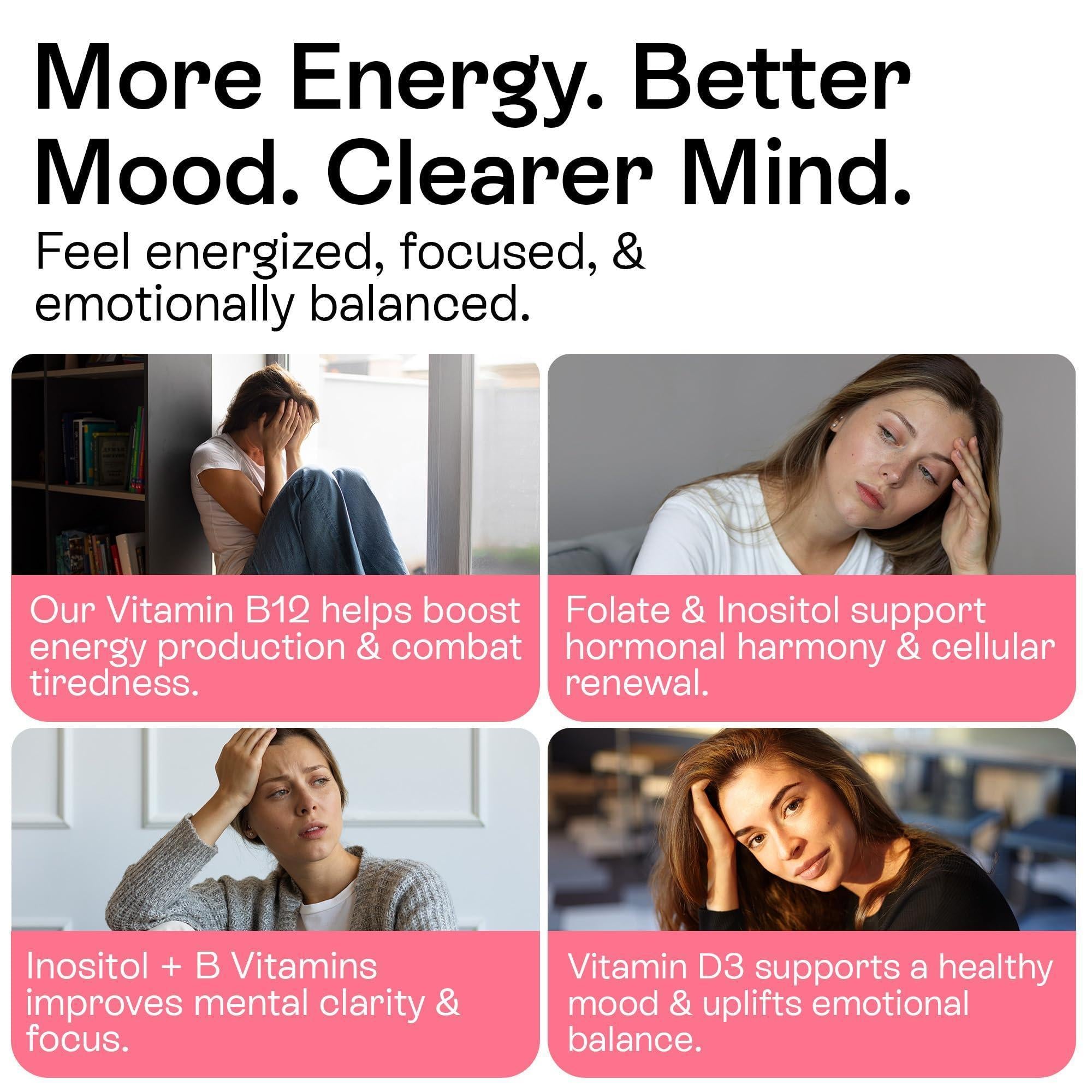 Myo Inositol D Chiro Inositol Supplement for Women Hormone Balance Healthy Ovarian Support 40:1 Myo Inositol Blend with Folate Vitamin D3 B12 & 20 Billion CFU Probiotics 60 Capsules Myo Inositol D Chiro Inositol Supplement for Women Hormone Balance Healthy Ovarian Support 40:1 Myo Inositol Blend with Folate Vitamin D3 B12 & 20 Billion CFU Probiotics 60 Capsules