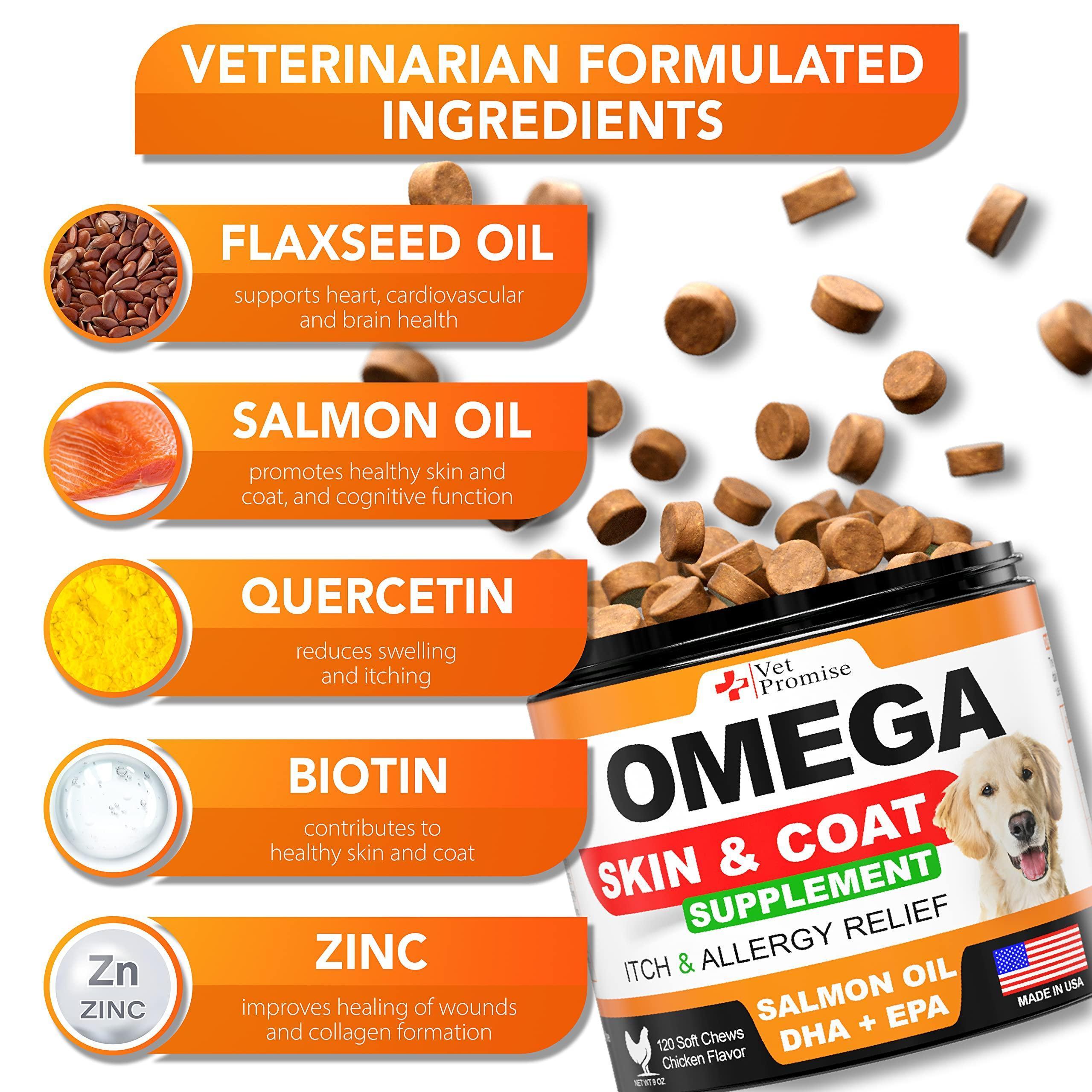 Omega-3 Fish Oil Chews for Dogs 120 Count Skin & Coat Supplement Omega-3 Fish Oil Chews for Dogs 120 Count Skin & Coat Supplement