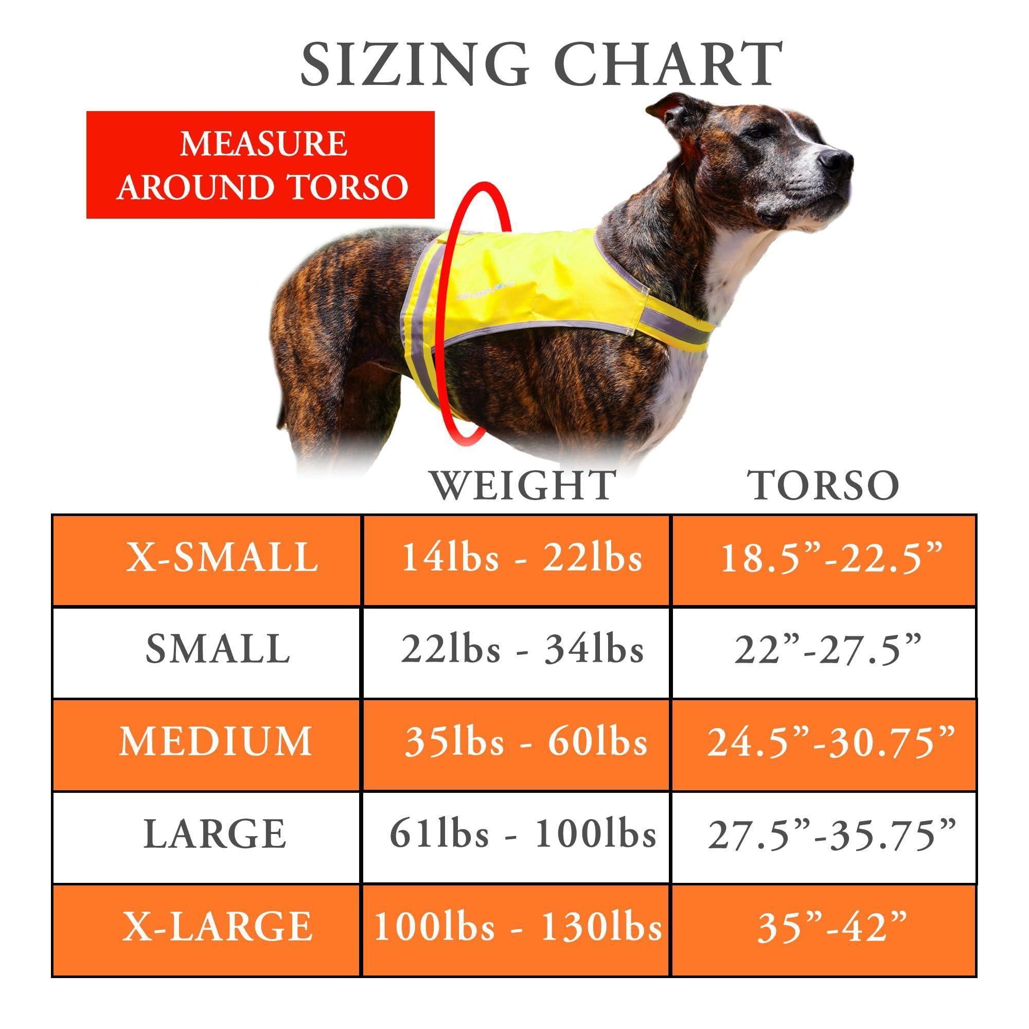 Reflective Lightweight Dog Vest Hi-Vis M Size Mid-Back Coverage Reflective Lightweight Dog Vest Hi-Vis M Size Mid-Back Coverage