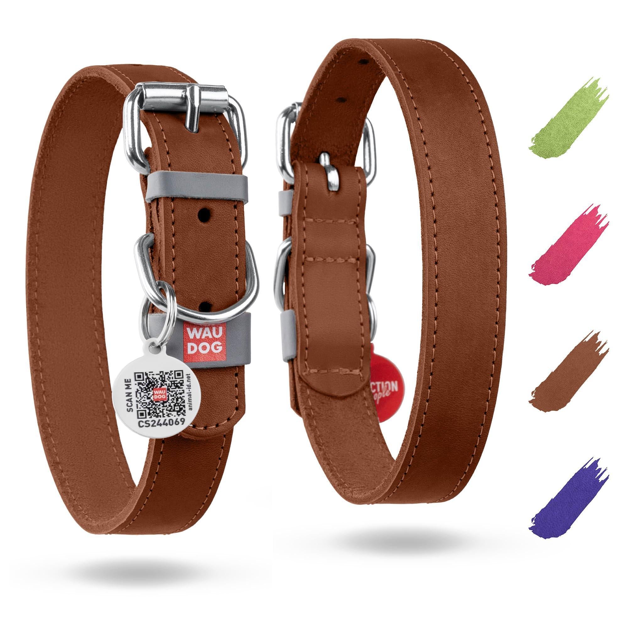 Leather Dog Collar XSmall Dogs 8–11 in Neck x 0.5 in Wide Leather Dog Collar XSmall Dogs 8–11 in Neck x 0.5 in Wide