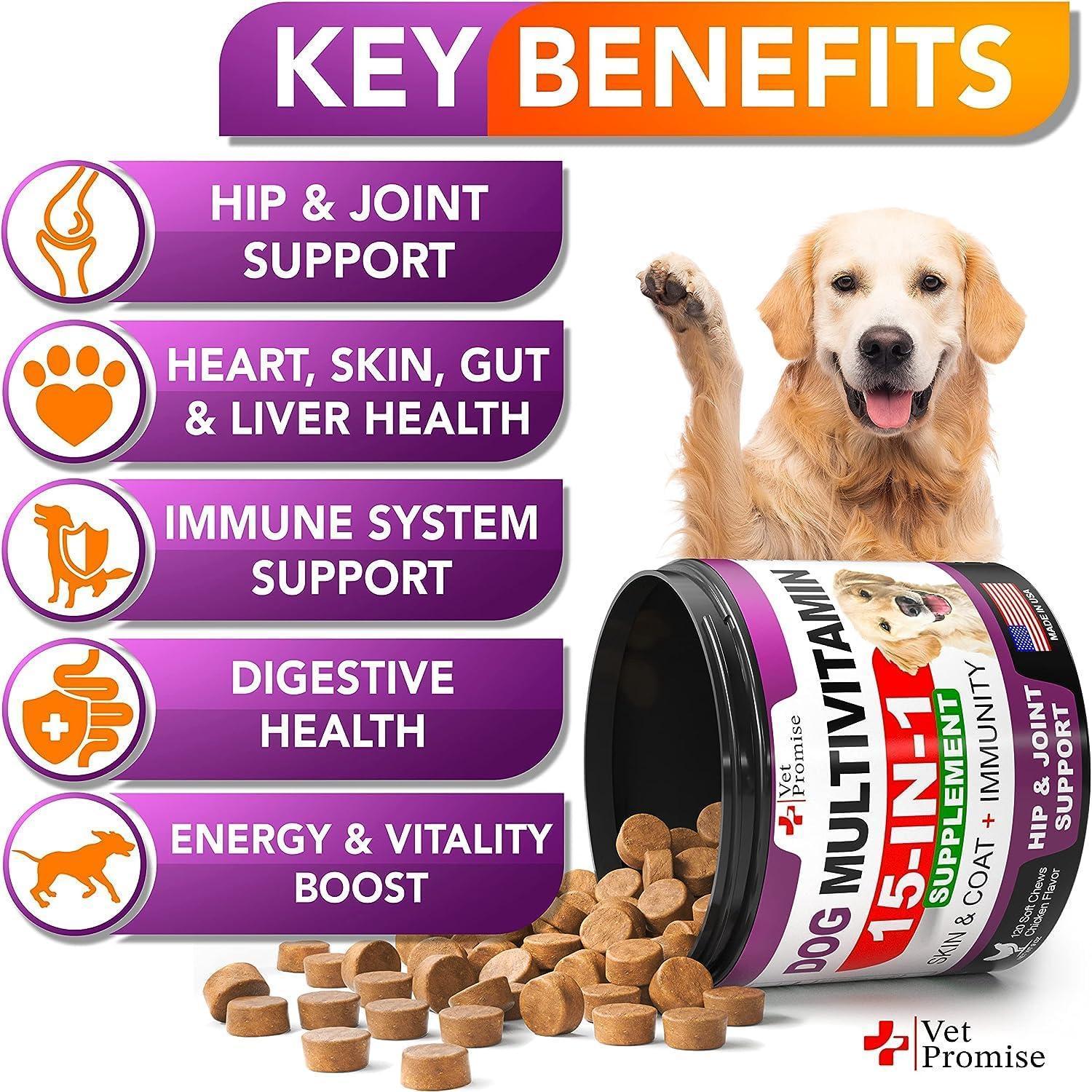 Dog Multivitamin Chews with Glucosamine 240 Count 2-Pack Dog Multivitamin Chews with Glucosamine 240 Count 2-Pack