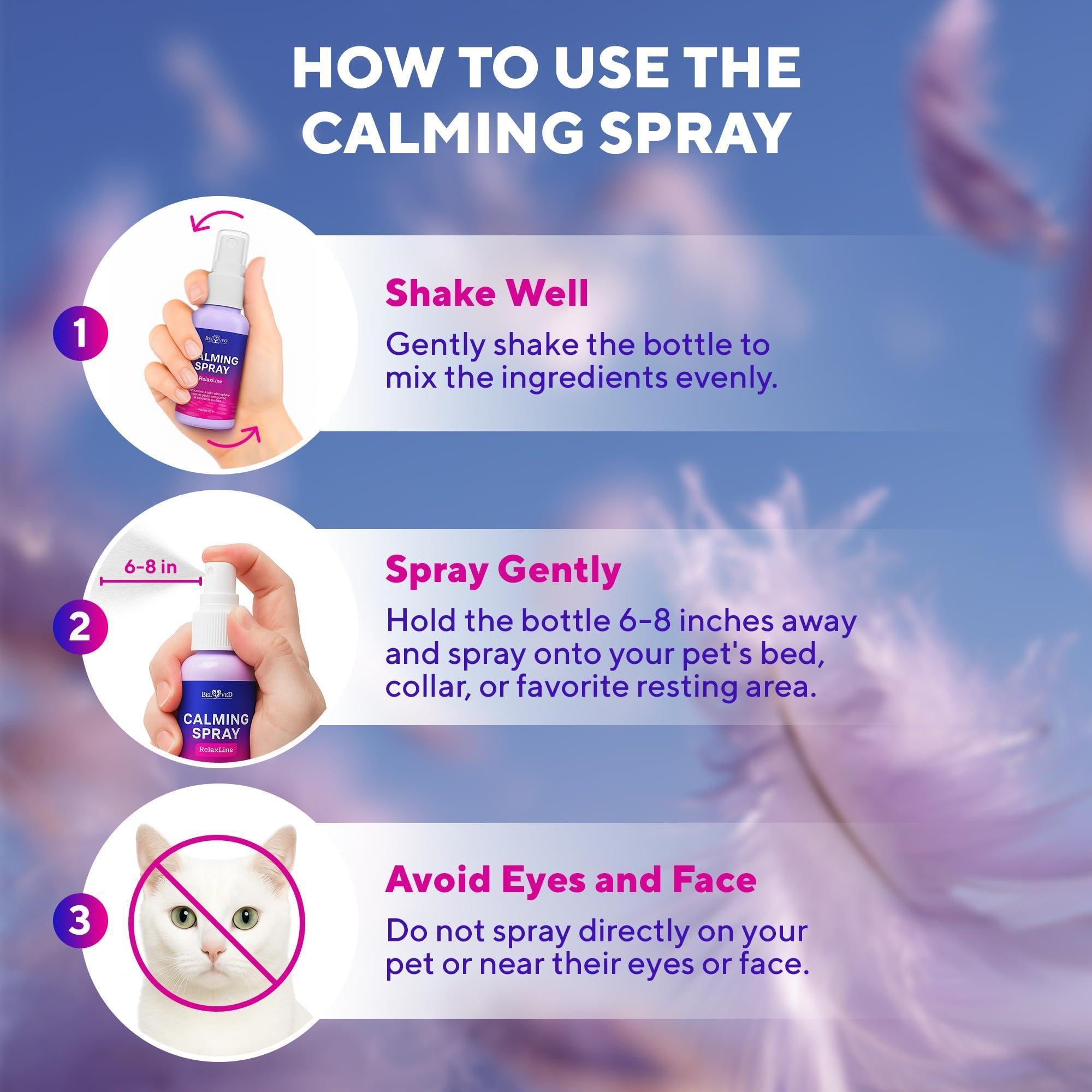 Calming Pheromone & Scratch-Repellent Spray for Cats 100 ml 2-Pack Calming Pheromone & Scratch-Repellent Spray for Cats 100 ml 2-Pack