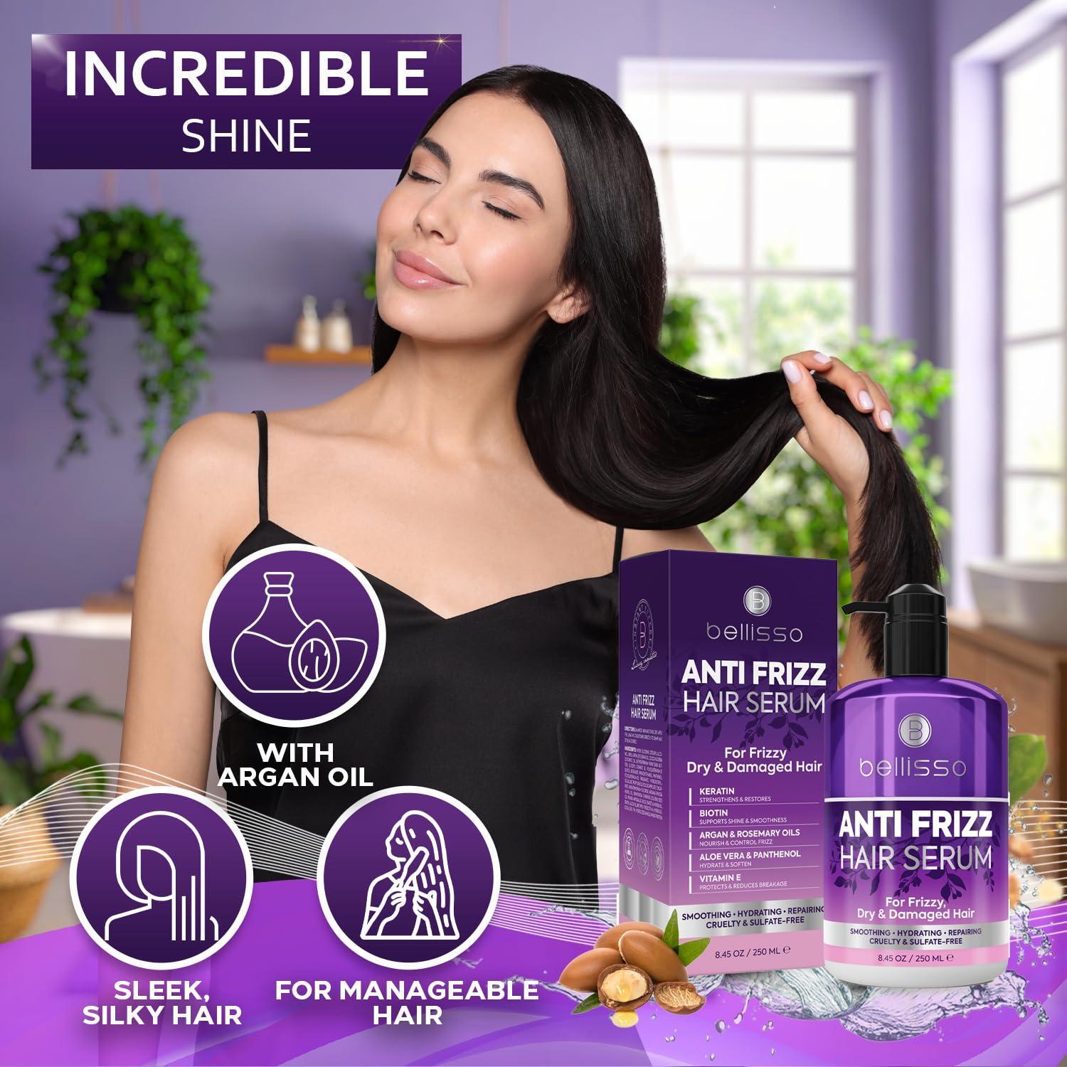Anti Frizz Hair Serum for Frizzy Damaged Hair 8.45 Fl Oz Humidity Treatment Control Styling and Smoothing Products for Women and Men Anti Frizz Hair Serum for Frizzy Damaged Hair 8.45 Fl Oz Humidity Treatment Control Styling and Smoothing Products for Women and Men