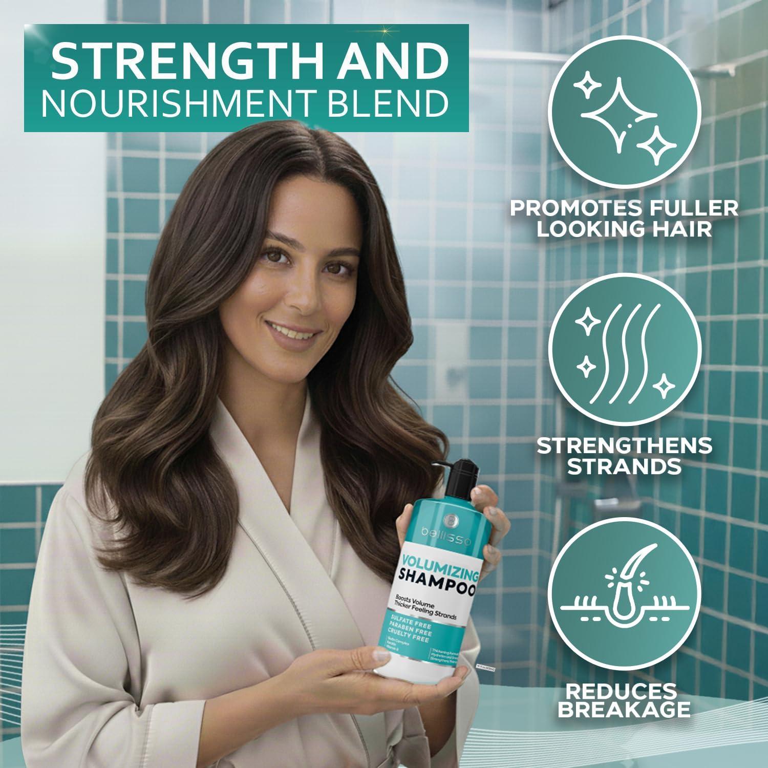 Volumizing Shampoo and Conditioner Set 16 Fl Oz Set of 2 Sulfate Free Thickening Formula for Fine and Thin Hair Volume Boost Professional Salon Hair Care for Men and Women Volumizing Shampoo and Conditioner Set 16 Fl Oz Set of 2 Sulfate Free Thickening Formula for Fine and Thin Hair Volume Boost Professional Salon Hair Care for Men and Women