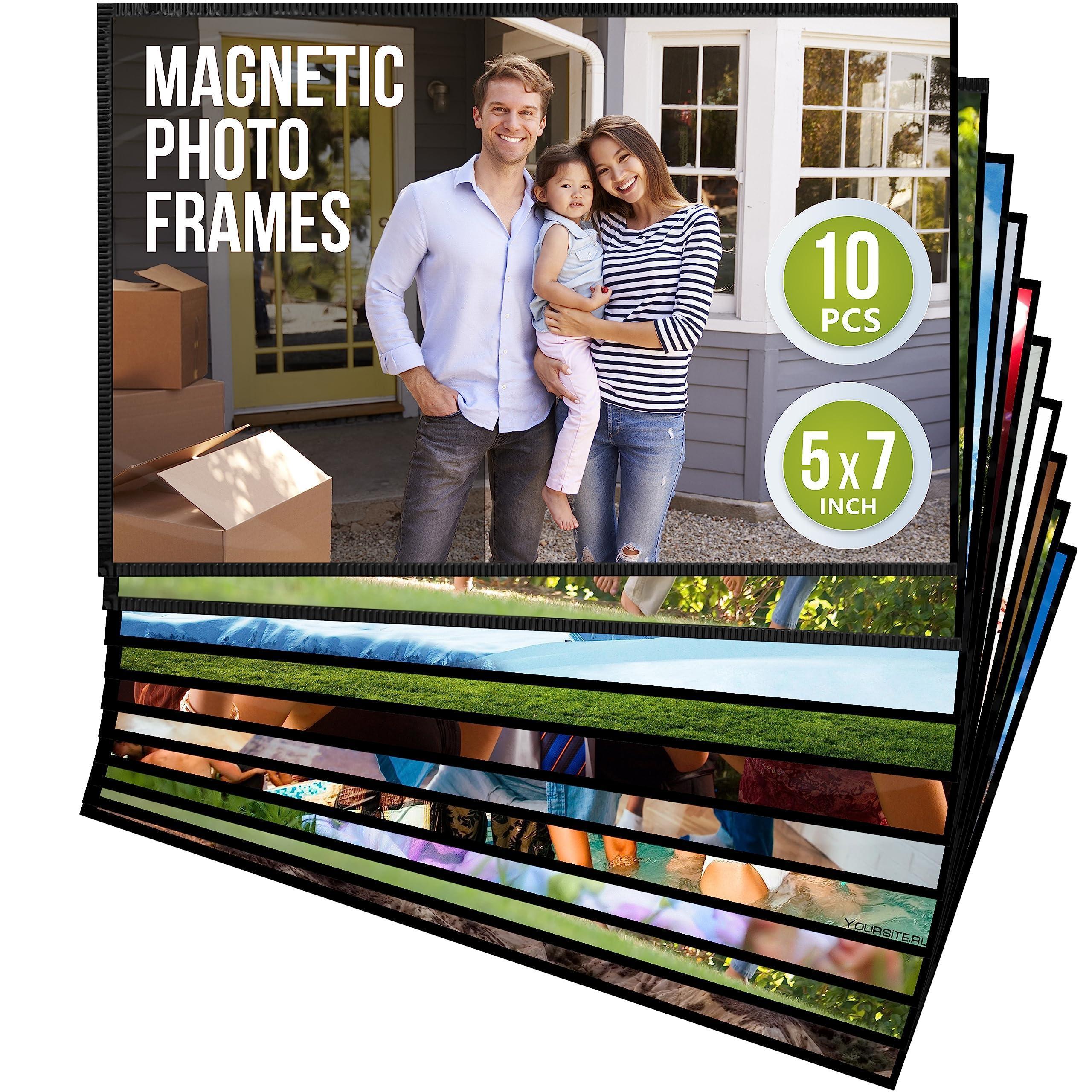 10 Pack 5x7 in Magnetic Picture Frames for Refrigerator Magnet Picture Frames 10 Pack 5x7 in Magnetic Picture Frames for Refrigerator Magnet Picture Frames