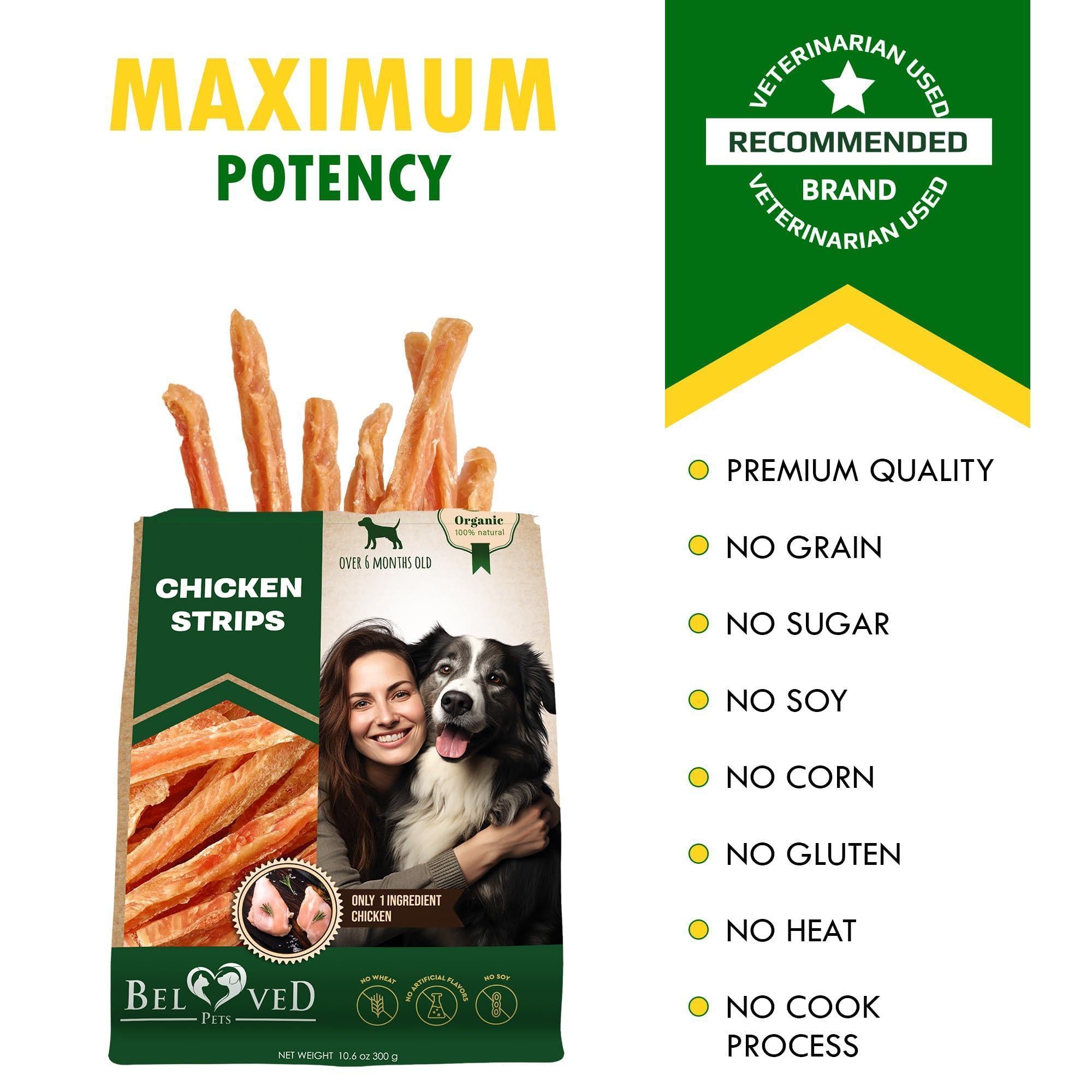 Chicken Strips Dog Treats Human-Grade Grain-Free 10.6 oz Chicken Strips Dog Treats Human-Grade Grain-Free 10.6 oz