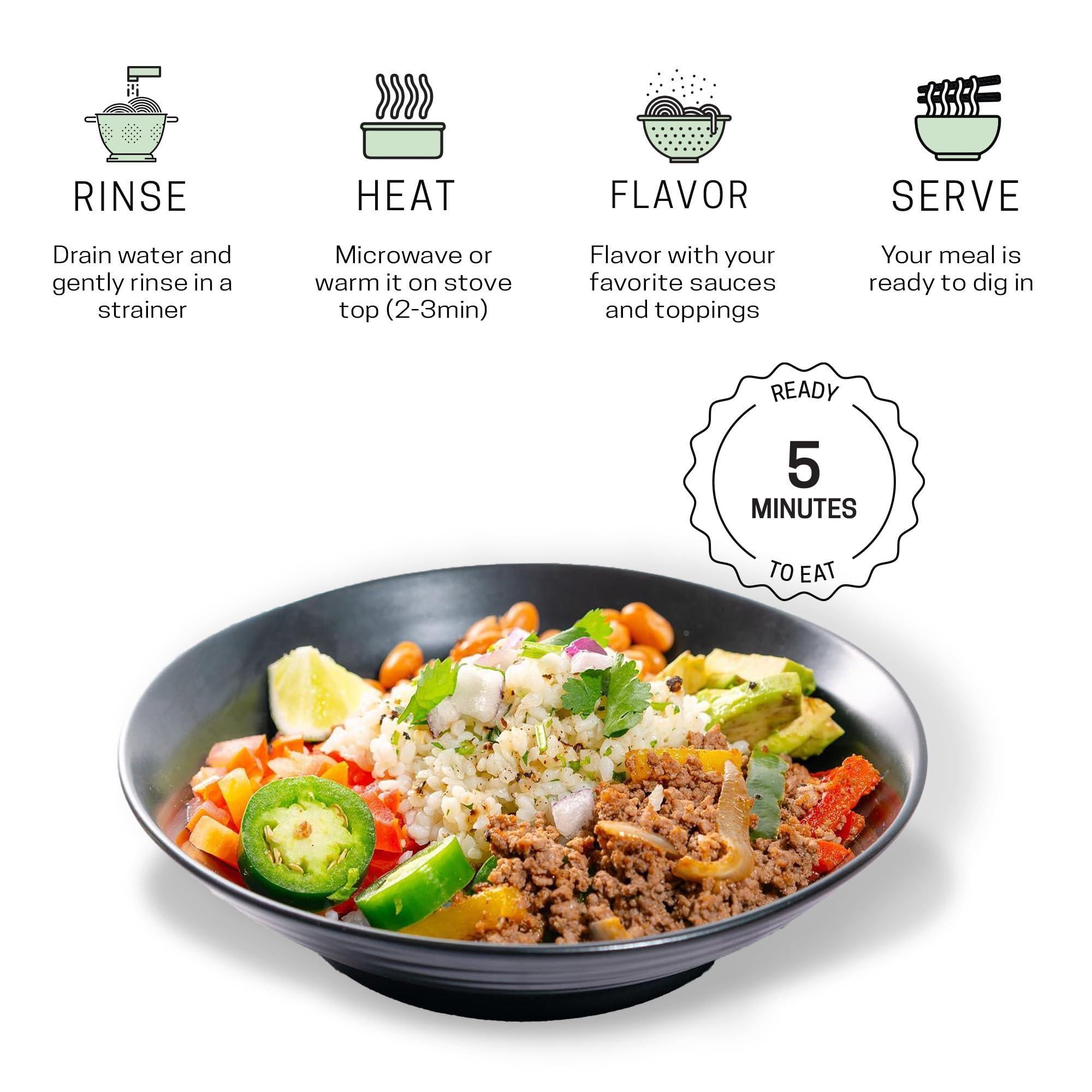 Shirataki Konjac Rice 10 Pack For Quick Dinner Meals Ideal for Keto Paleo and Low Carb Diets Ready to Eat Rice Alternative Shirataki Konjac Rice 10 Pack For Quick Dinner Meals Ideal for Keto Paleo and Low Carb Diets Ready to Eat Rice Alternative