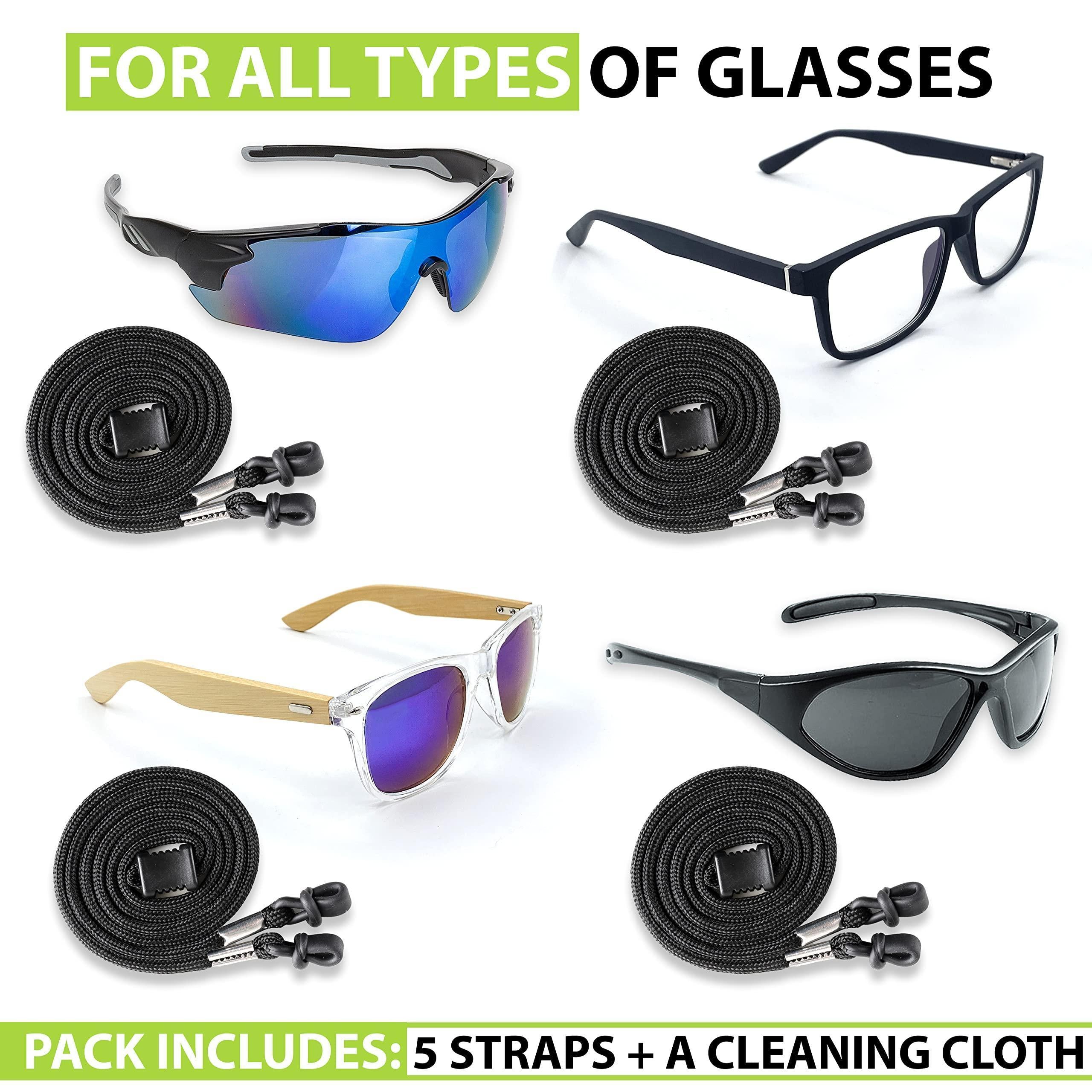 Eyeglasses String Holder Glasses Strap Cords 5 Pcs Black Adjustable 29 inch Long Eyeglasses String Holder Glasses Strap Cords 5 Pcs Black Adjustable 29 inch Long